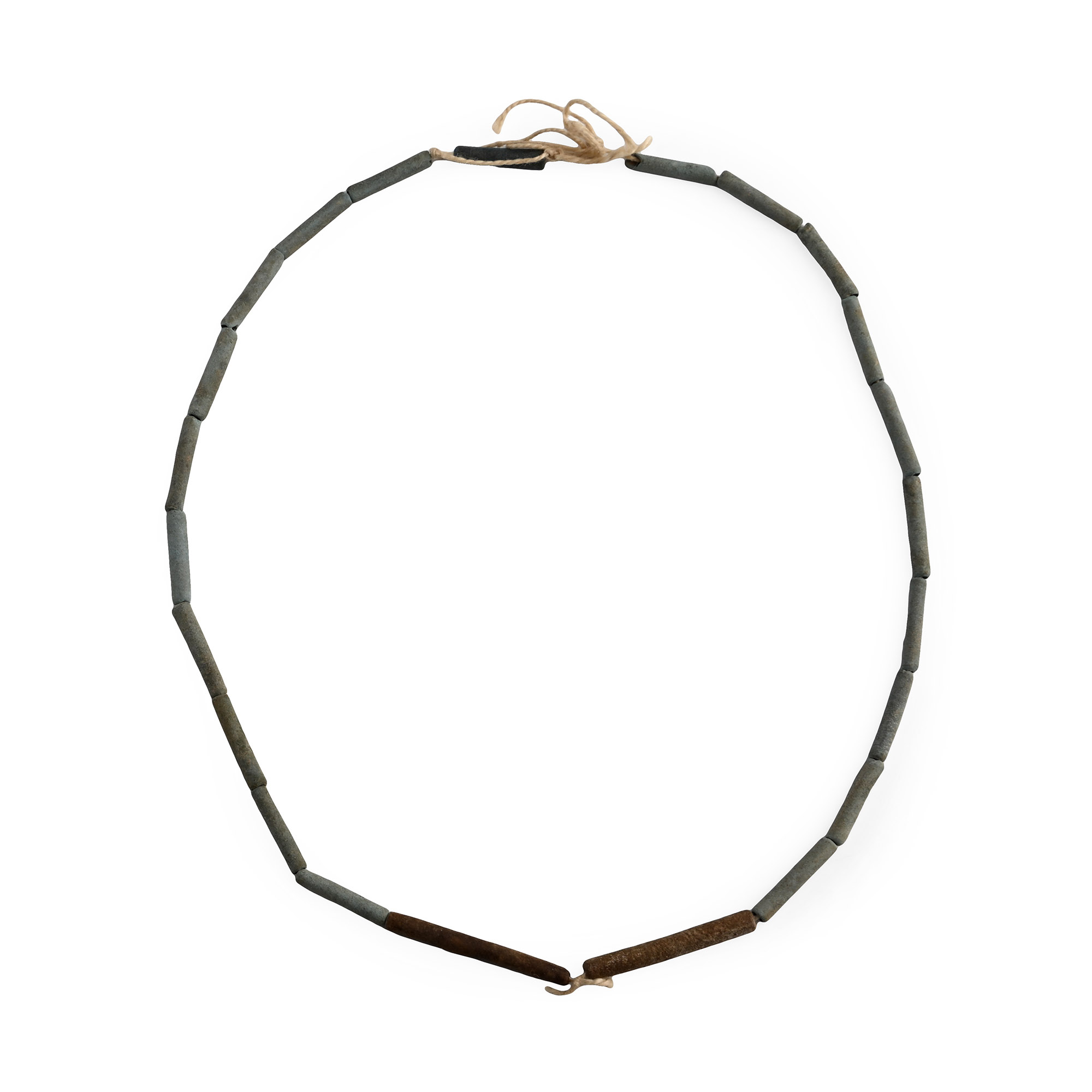 Egyptian Tubular Faience Mummy Bead String