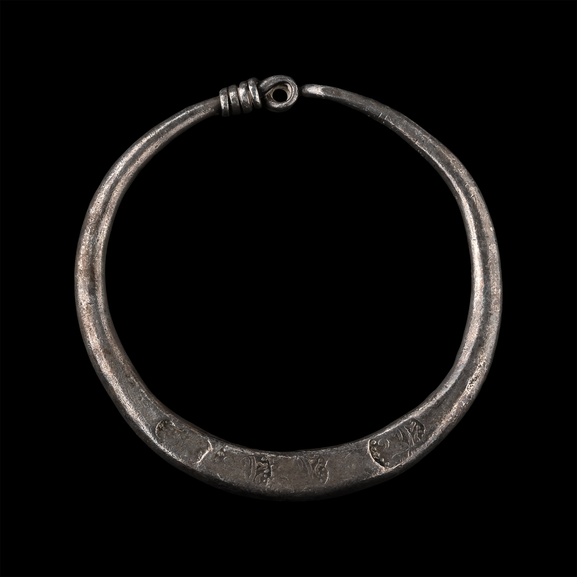 Post Medieval Silver Stamped Bracelet