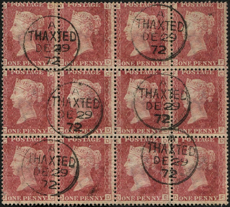 1d SG 43, Pl. 123 BLOCK OF 12 VFU