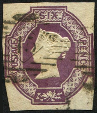 6d SG 59 VFU, Two London '15' Numerals