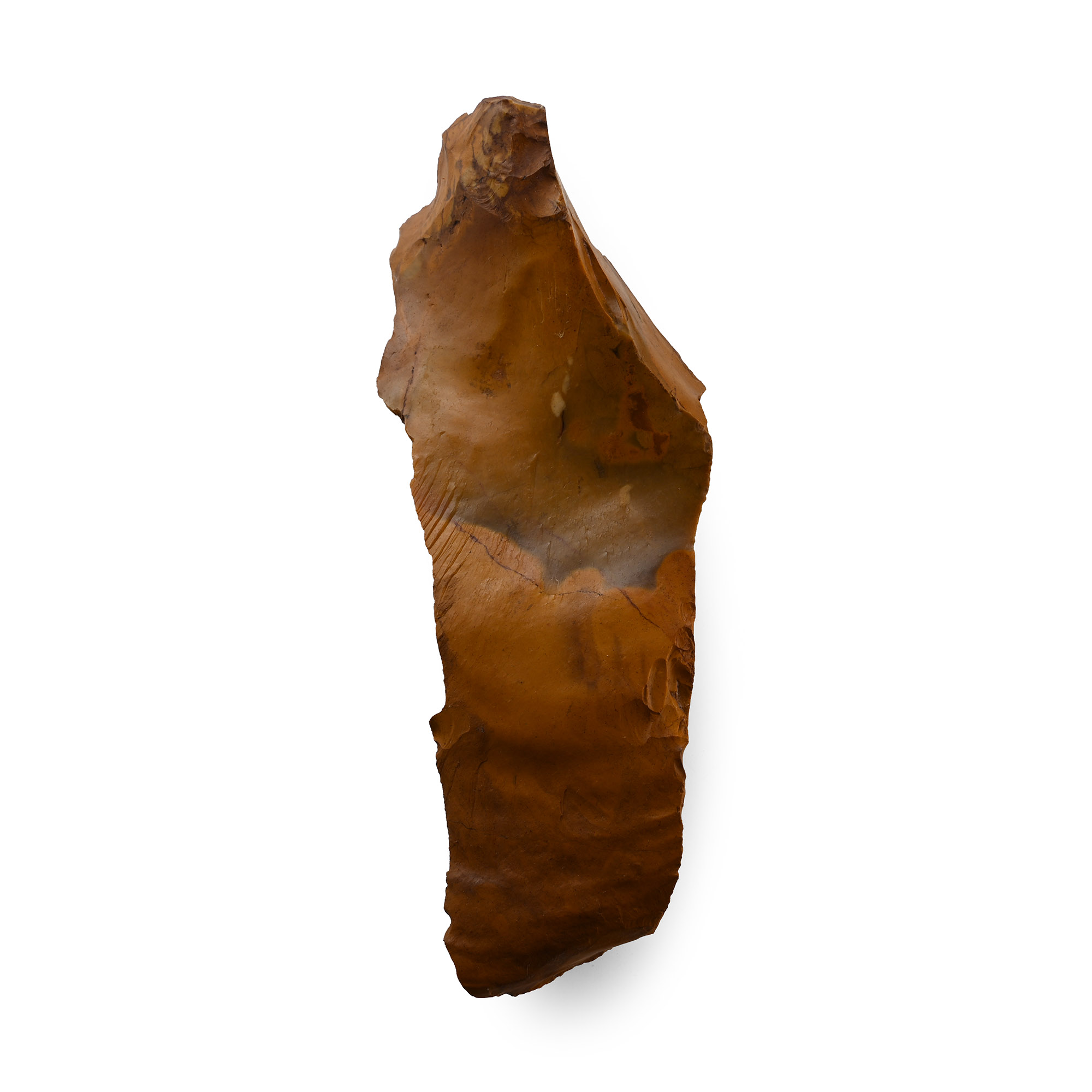 Stone Age Fontmaure Jasper Neanderthal Long Blade Scraper