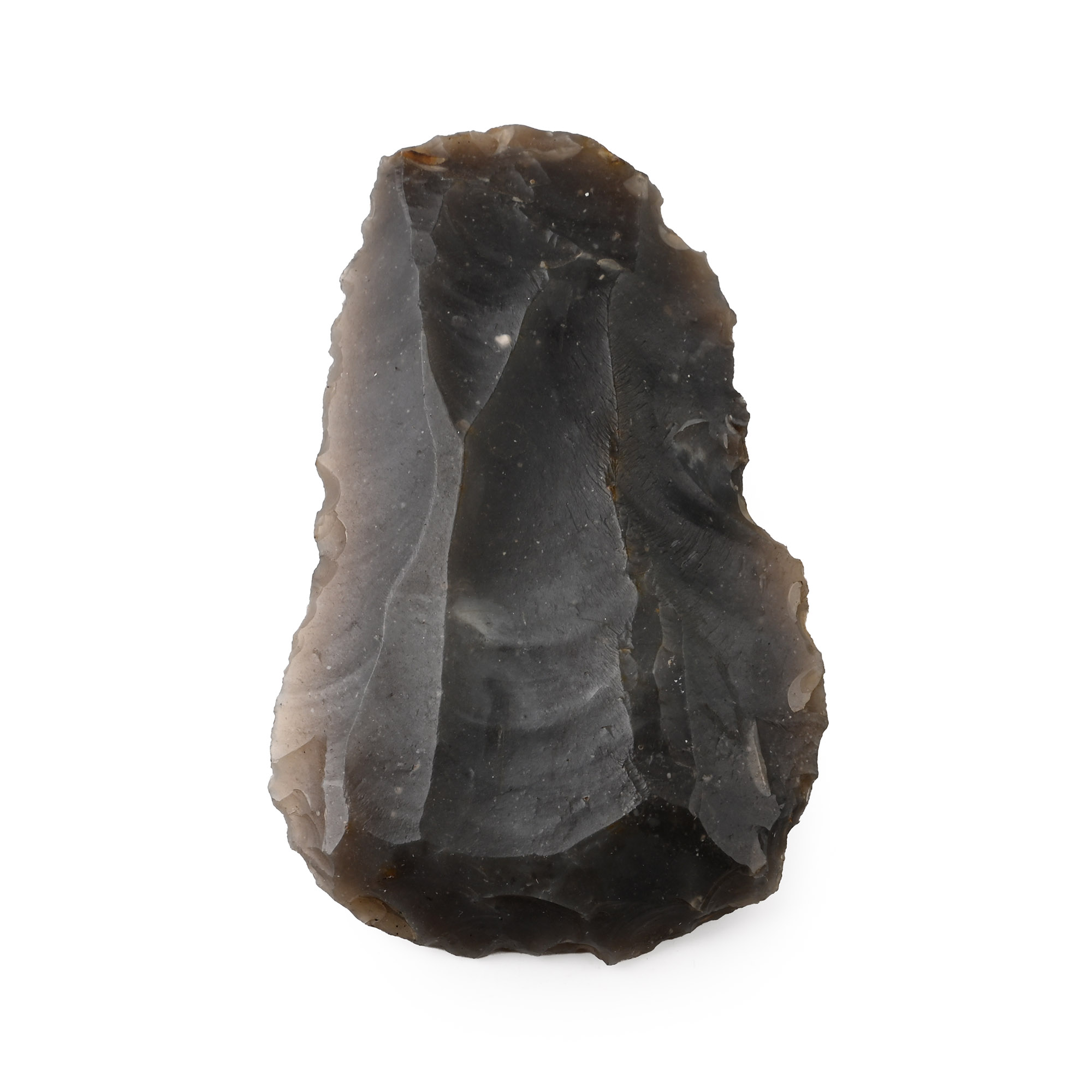 Suffolk British Stone Age Knapped Flint Blade Scraper