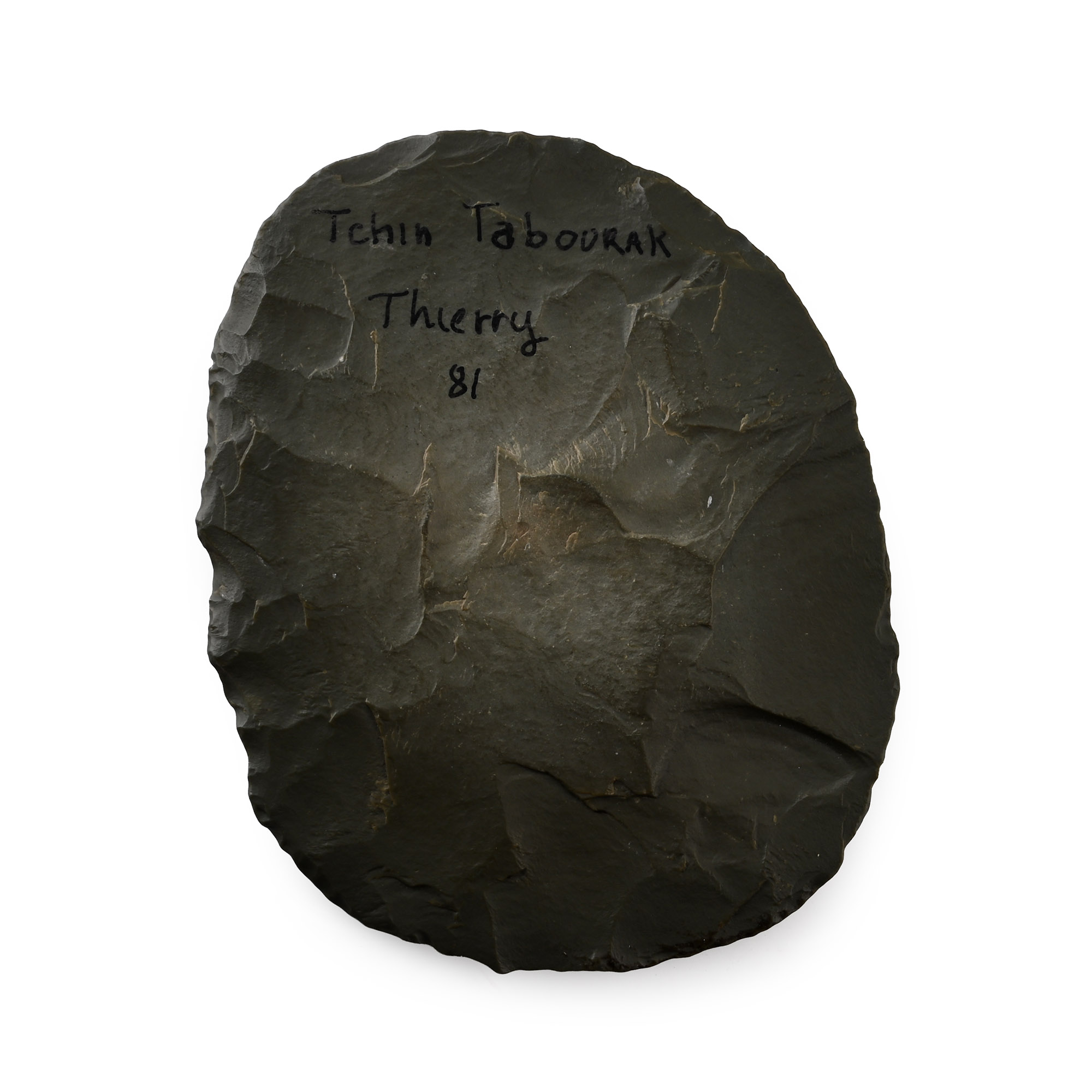 Tchin Tabourak African Stone Age Knapped Bifacial Discordial Knife
