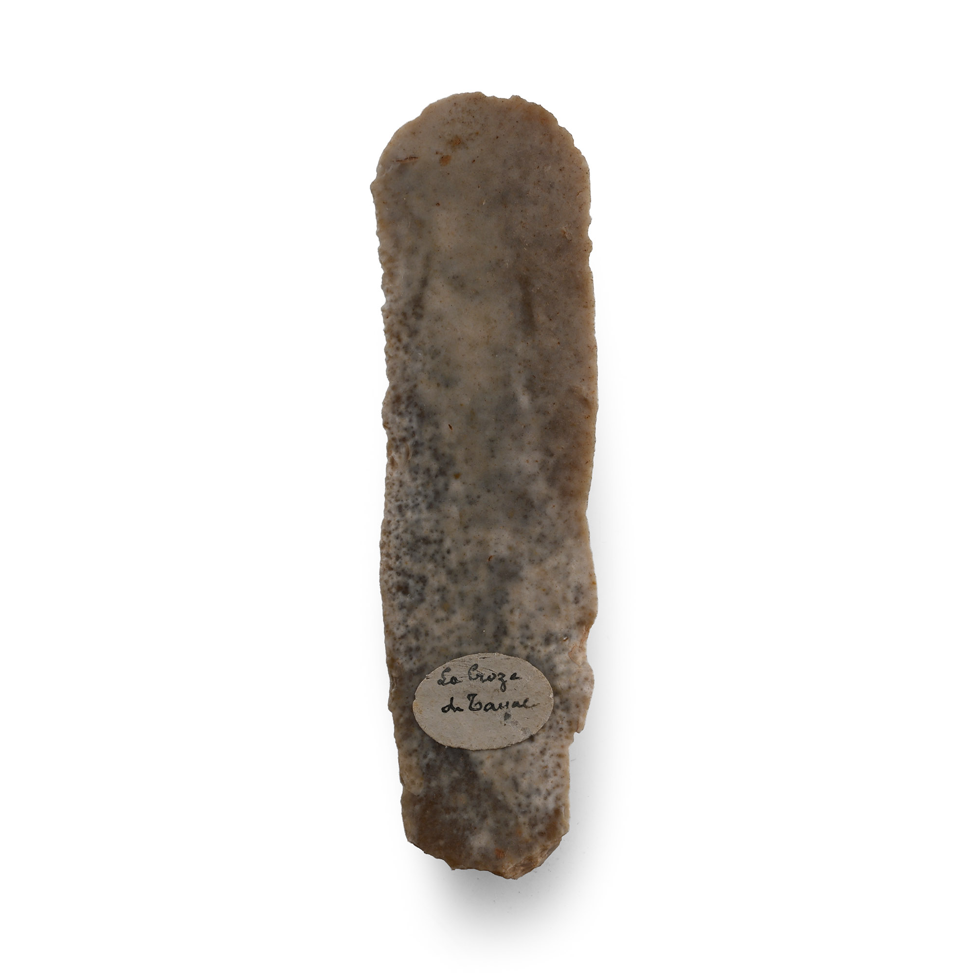 Le Groze French Very Long Stone Age Double Ended Crested Blade Scraper