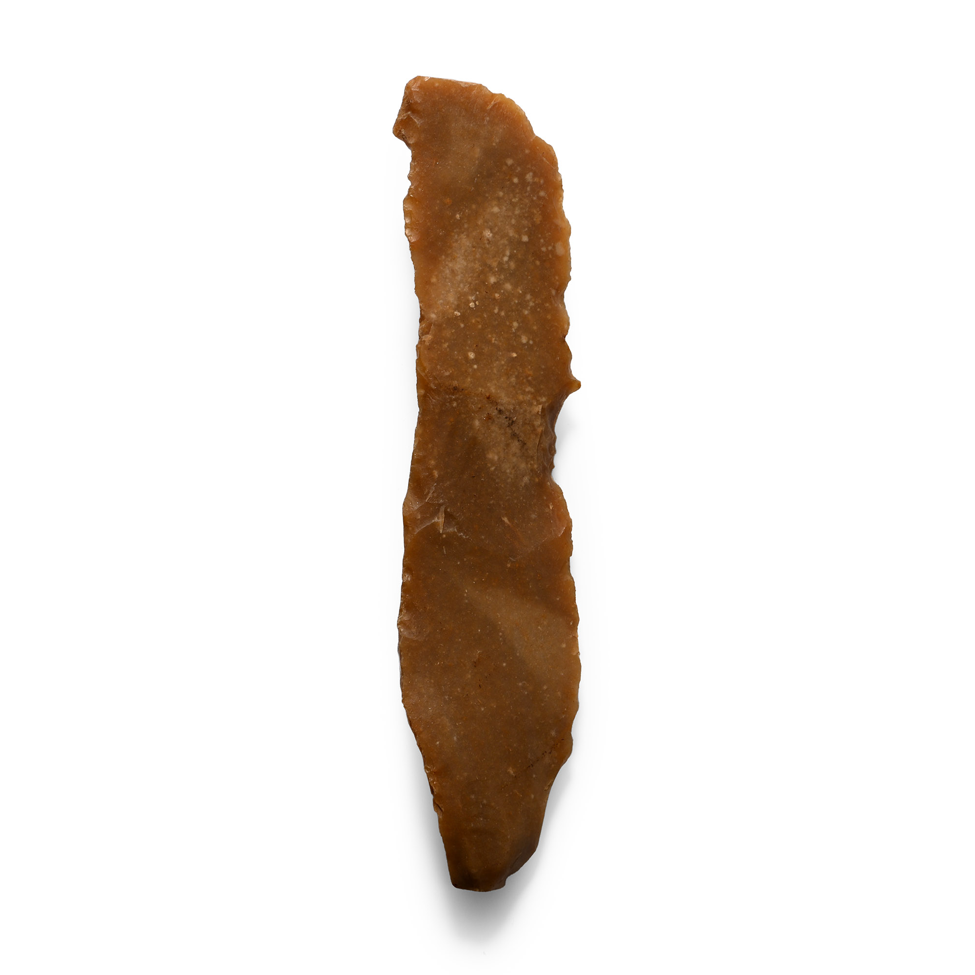 Gran Pressigny French Stone Age Knapped Long Blade Knife