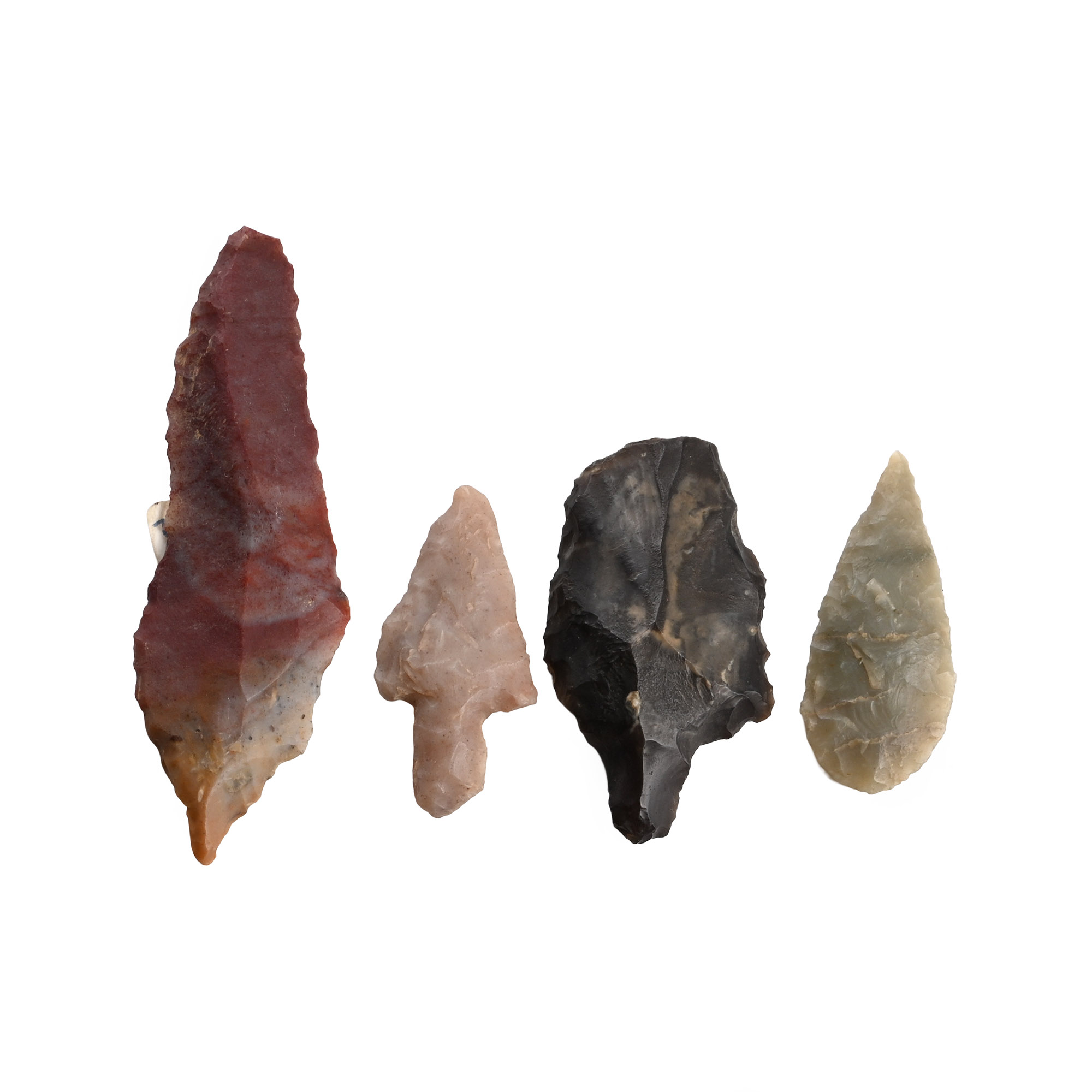El Golea Algeria Stone Age Knapped Arrowhead Group