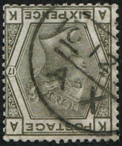 6d SG 147wi, Pl.17 'WMK.INV' VFU