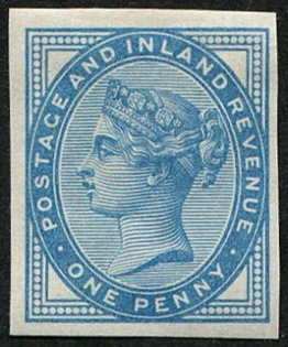 1d SG 172 (16 dots) IMPERF COLOUR TRIAL