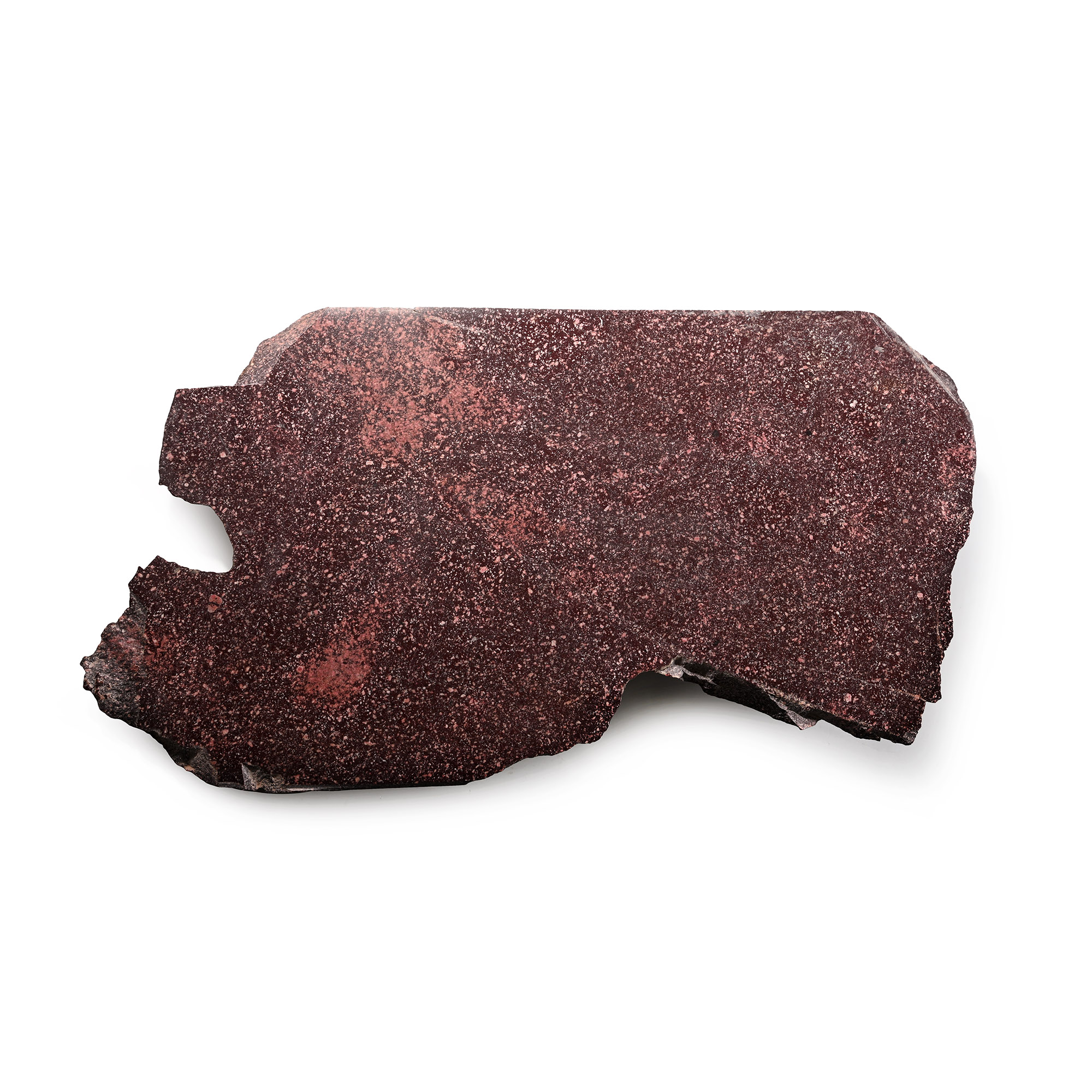 Large Cut and Polished Roman Imperial Purple Porphyry Fragmentary Slab