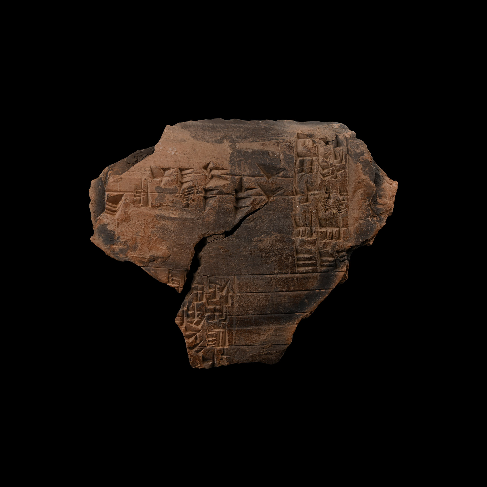 Mesopotamian Terracotta Cuneiform Tablet Fragment