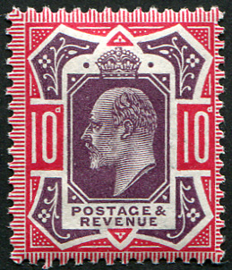 10d SG 311 VARIETY, ON 'BLUE-TINTED' GUM, U/M