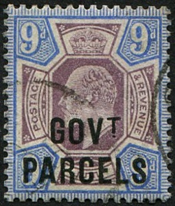 Govt Parcels 9d SG O77 VFU