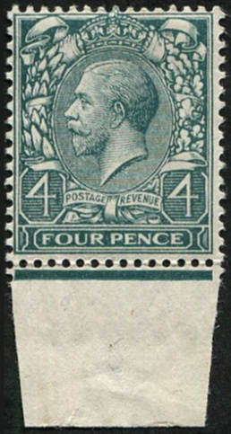 78343 1912 4d SG 378(5) 'Pale Slate-Green' U/M