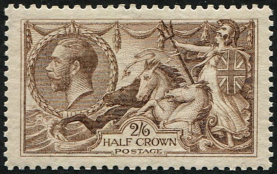 2/6d SG 415 VARIETY, ON 'RIBBED PAPER' MINT