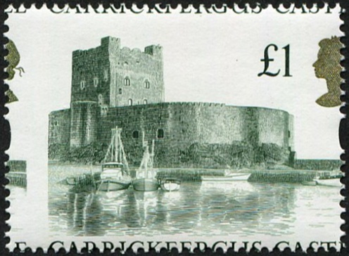 Castles £1 SG 1611 DRAMATIC 'PERF SHIFT'