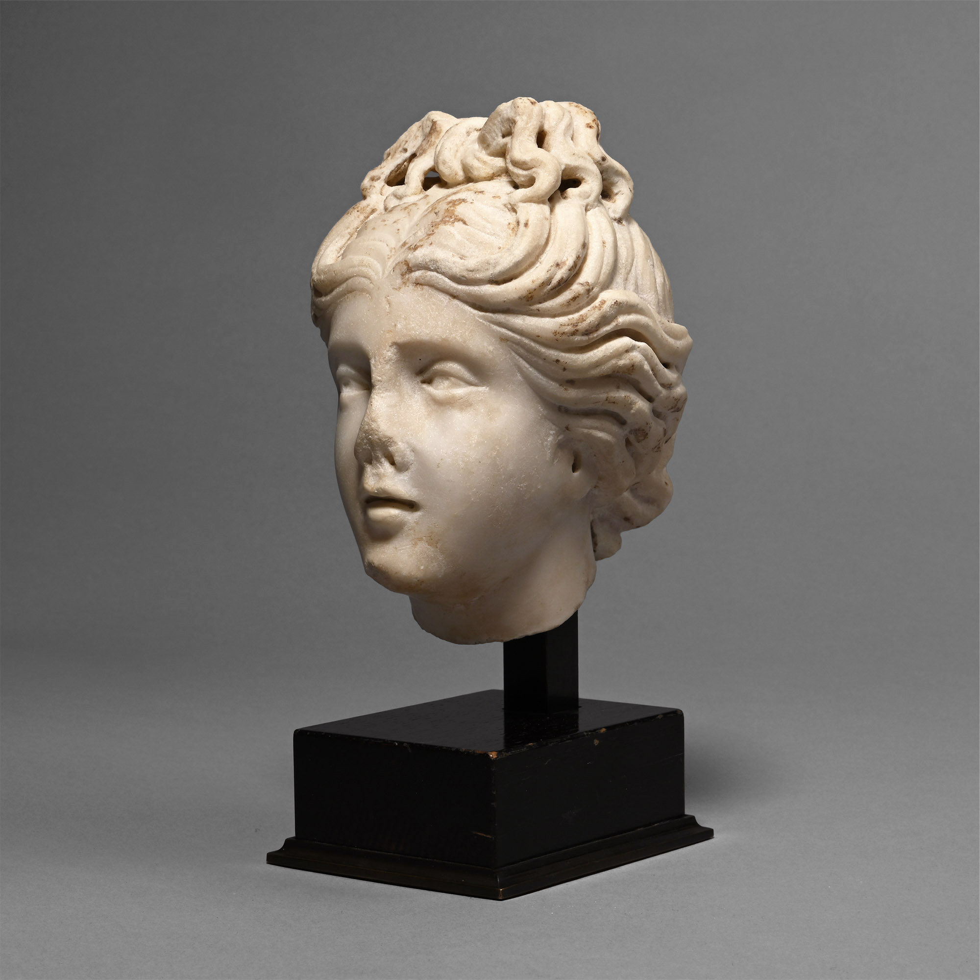 Roman Marble Head of Venus, the Goddess of Love