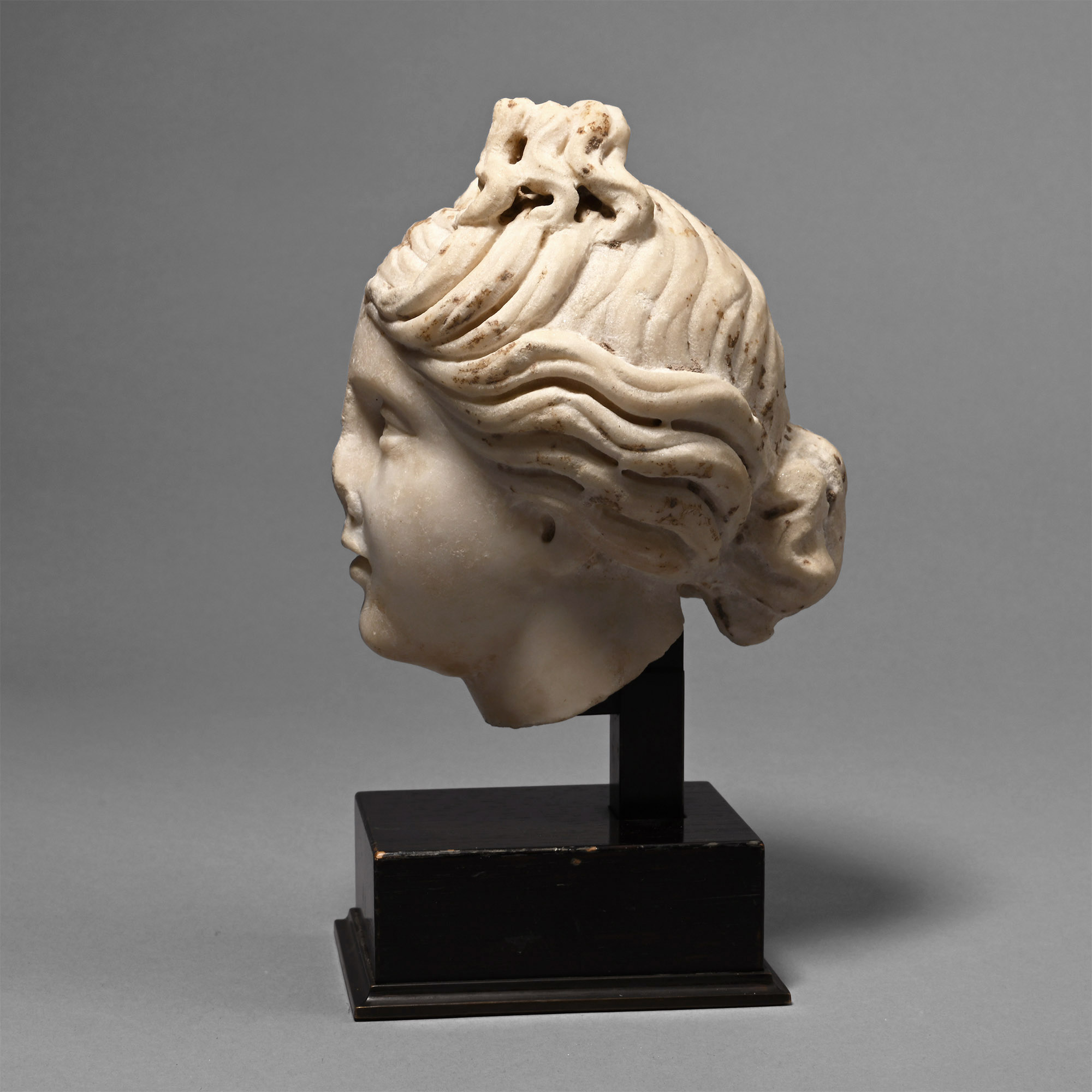 Roman Marble Head of Venus, the Goddess of Love