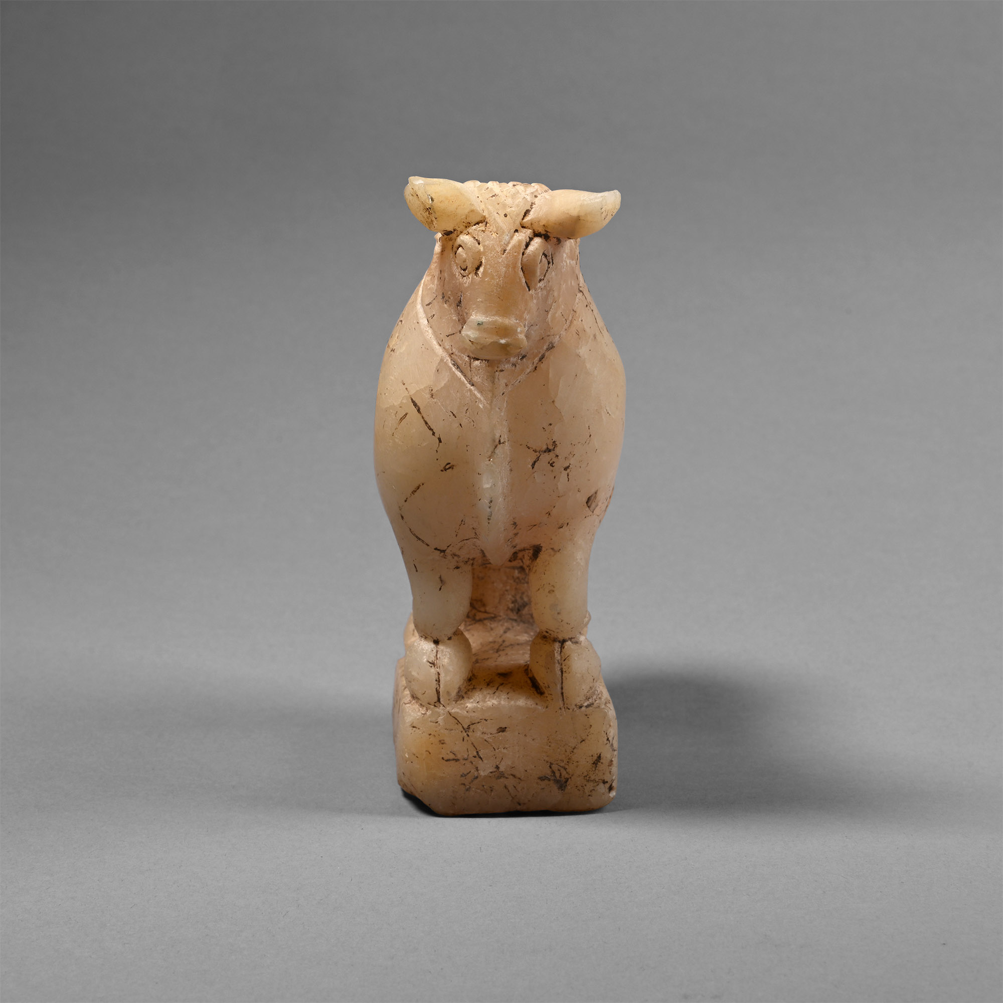 Western Asiatic Alabaster Standing Bull