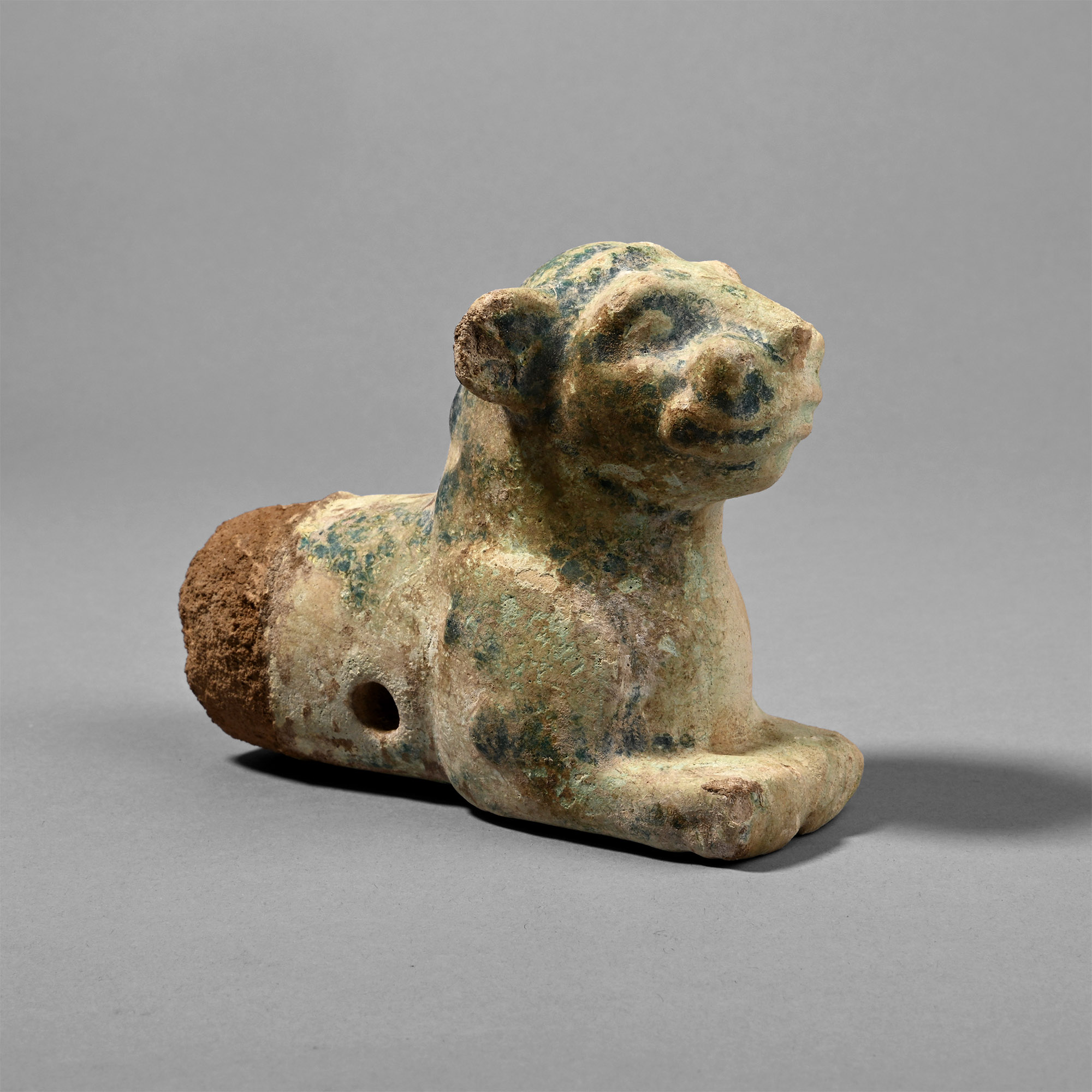 Ziwiye Blue Faience Lion Protome