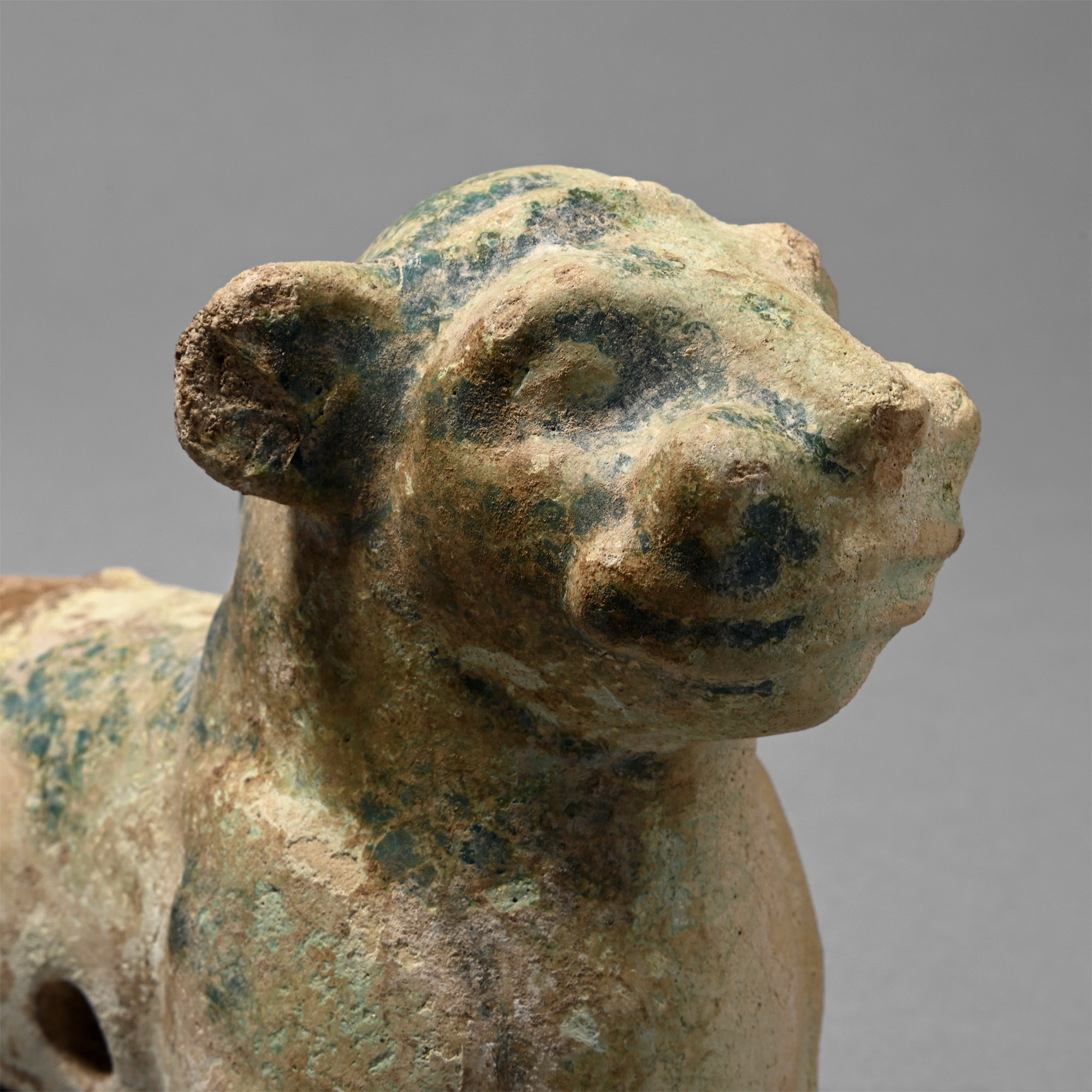 Ziwiye Blue Faience Lion Protome
