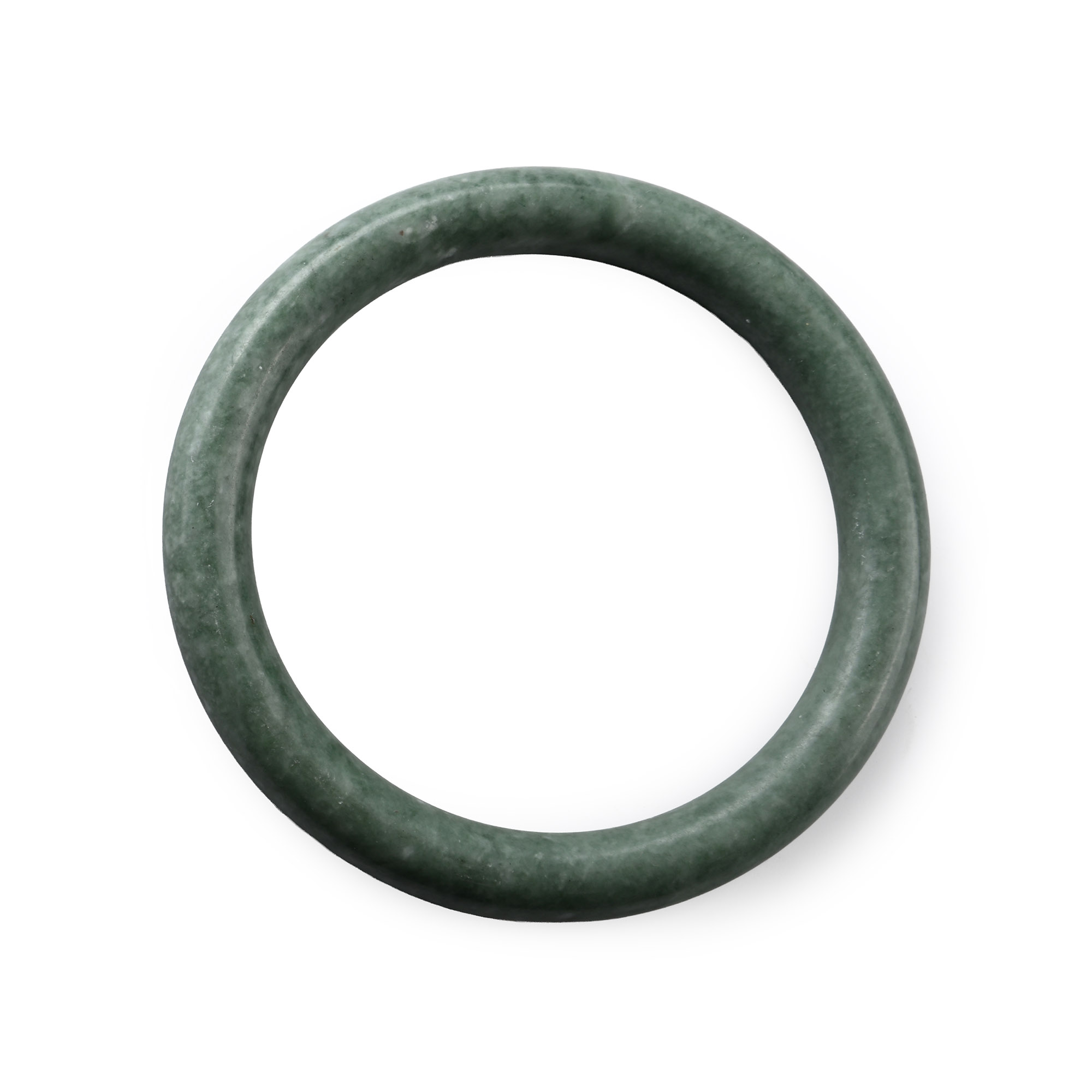 Chinese Carved and Polished Bowenite Bracelet