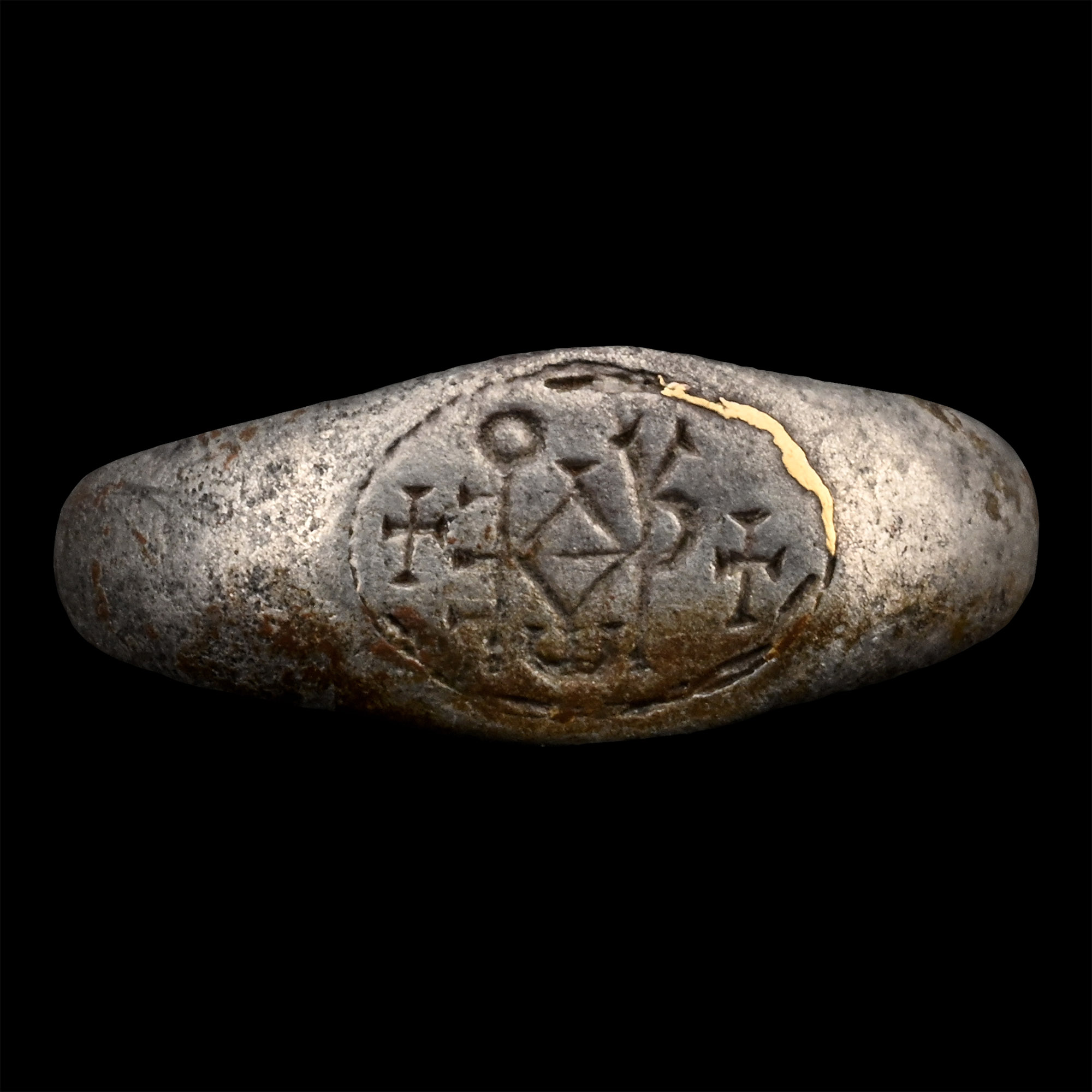 Byzantine Silver Merchant's Ring with Monogram