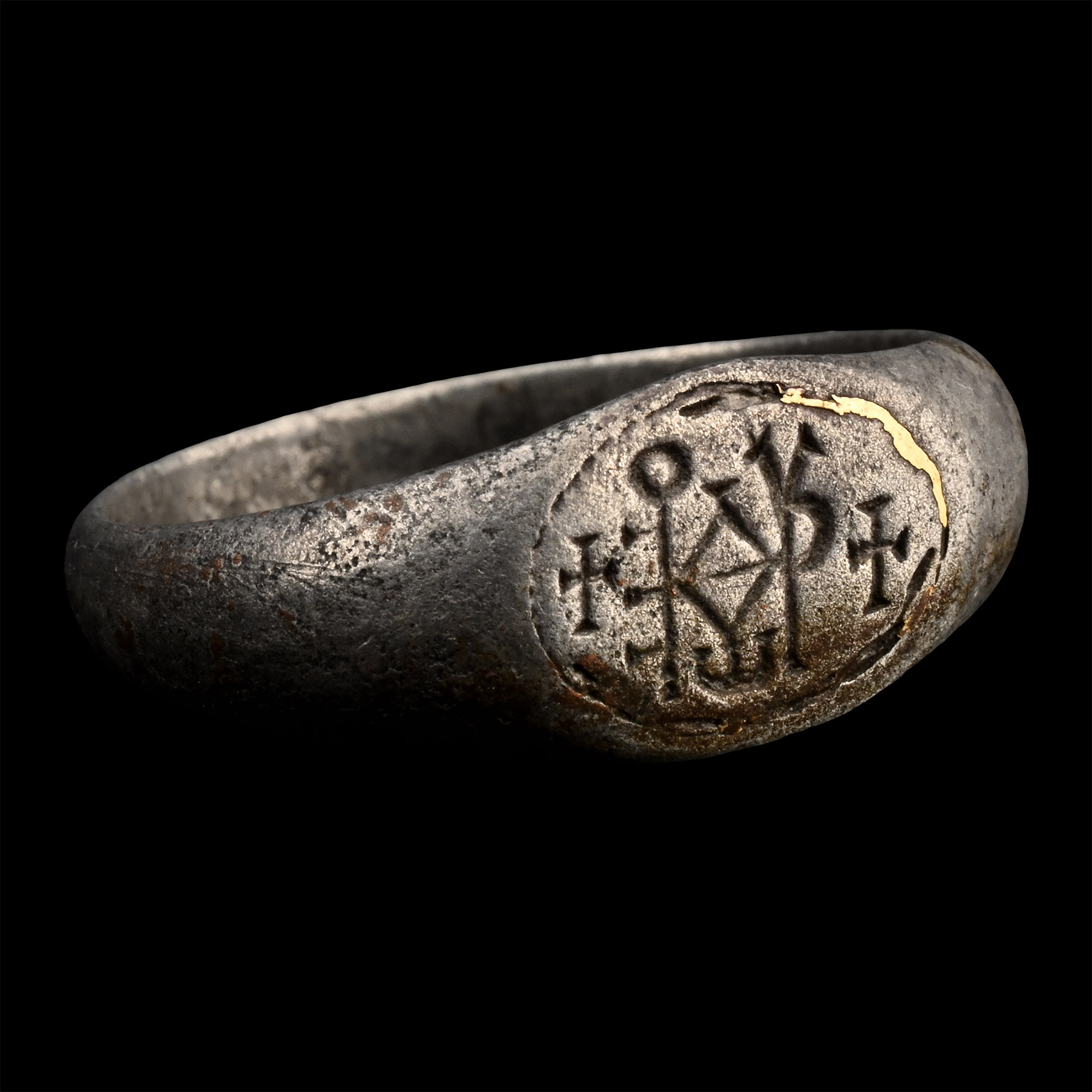 Byzantine Silver Merchant's Ring with Monogram