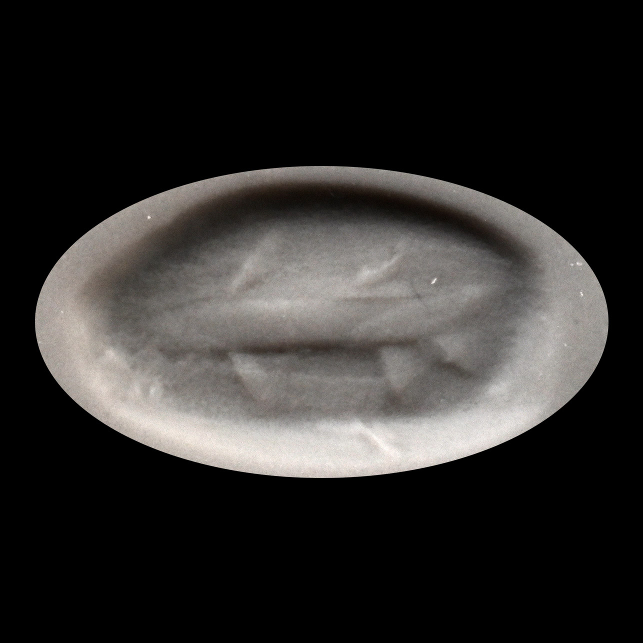 Sasanian Carnelian Stamp Seal with Fish
