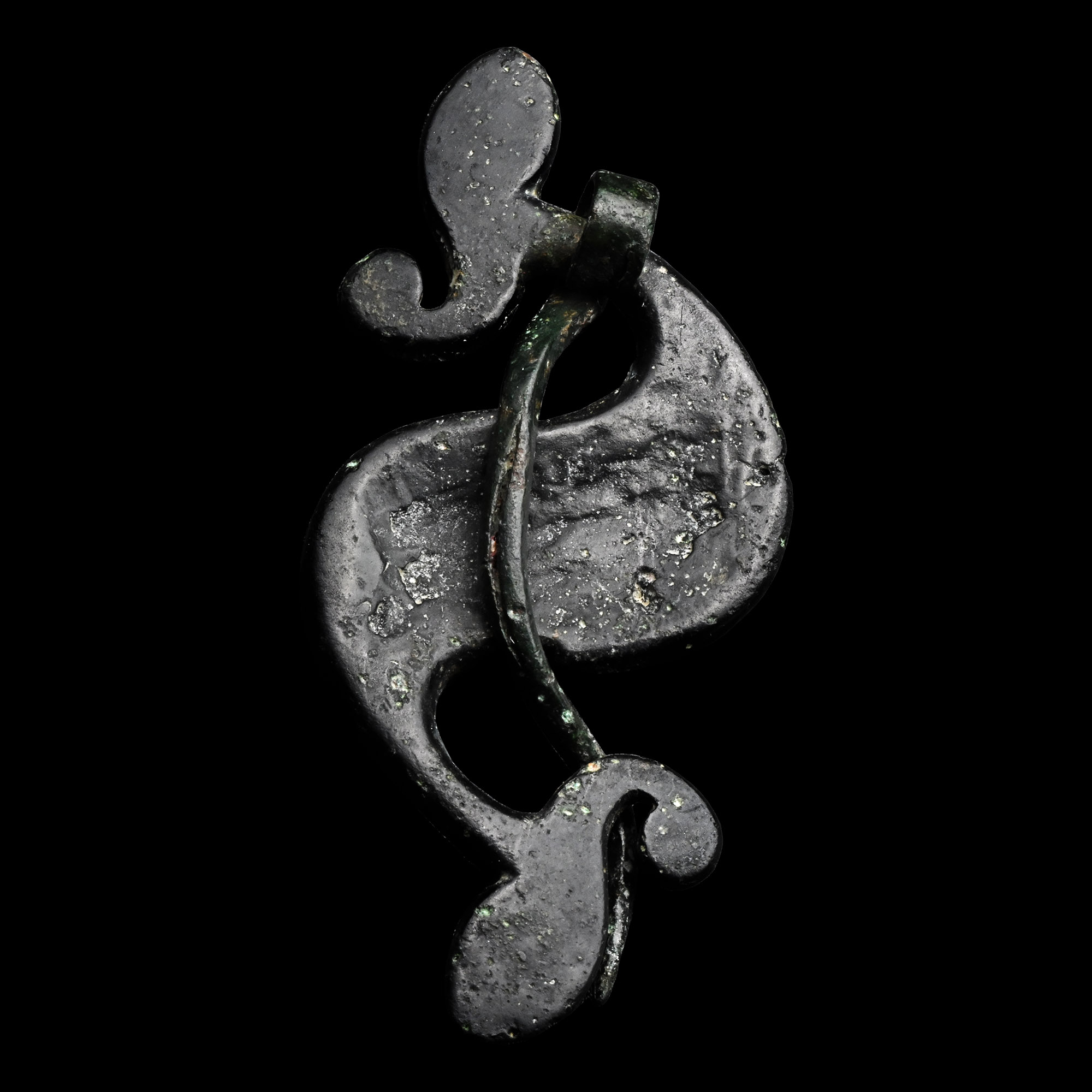 Large Romano-British Enamelled Bronze Dragonesque Brooch