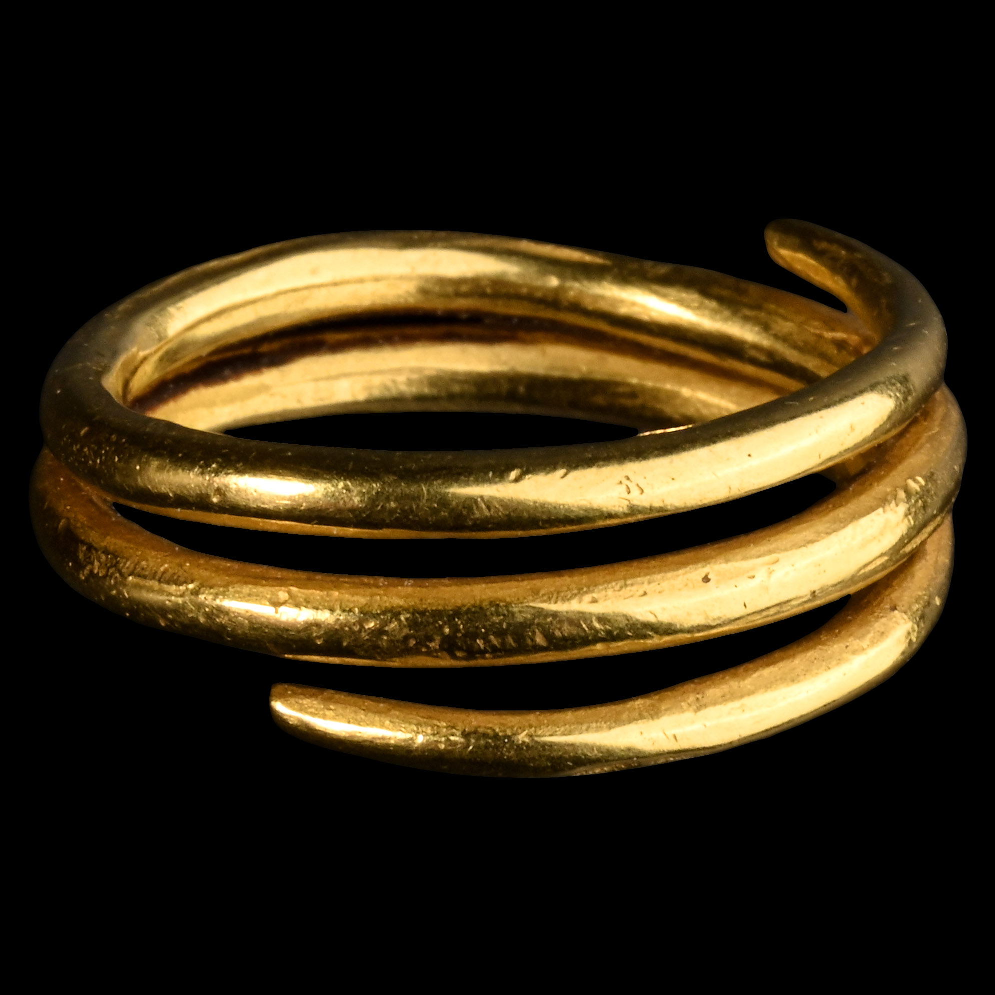 'The Eye' Middle Bronze Age Gold Spiral Finger Ring