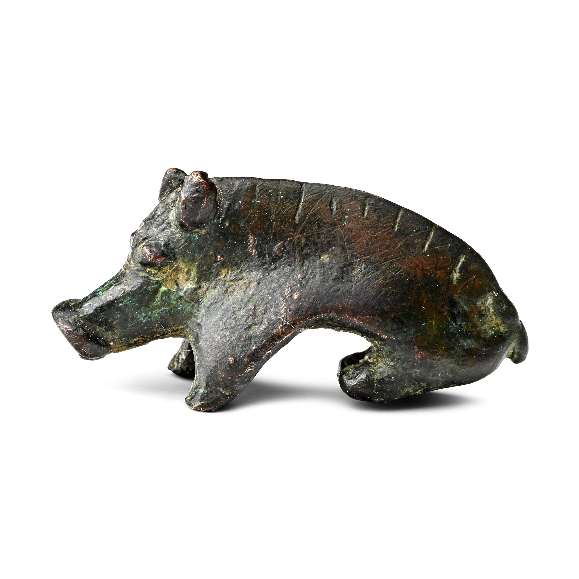 Celtic Bronze Boar Statuette