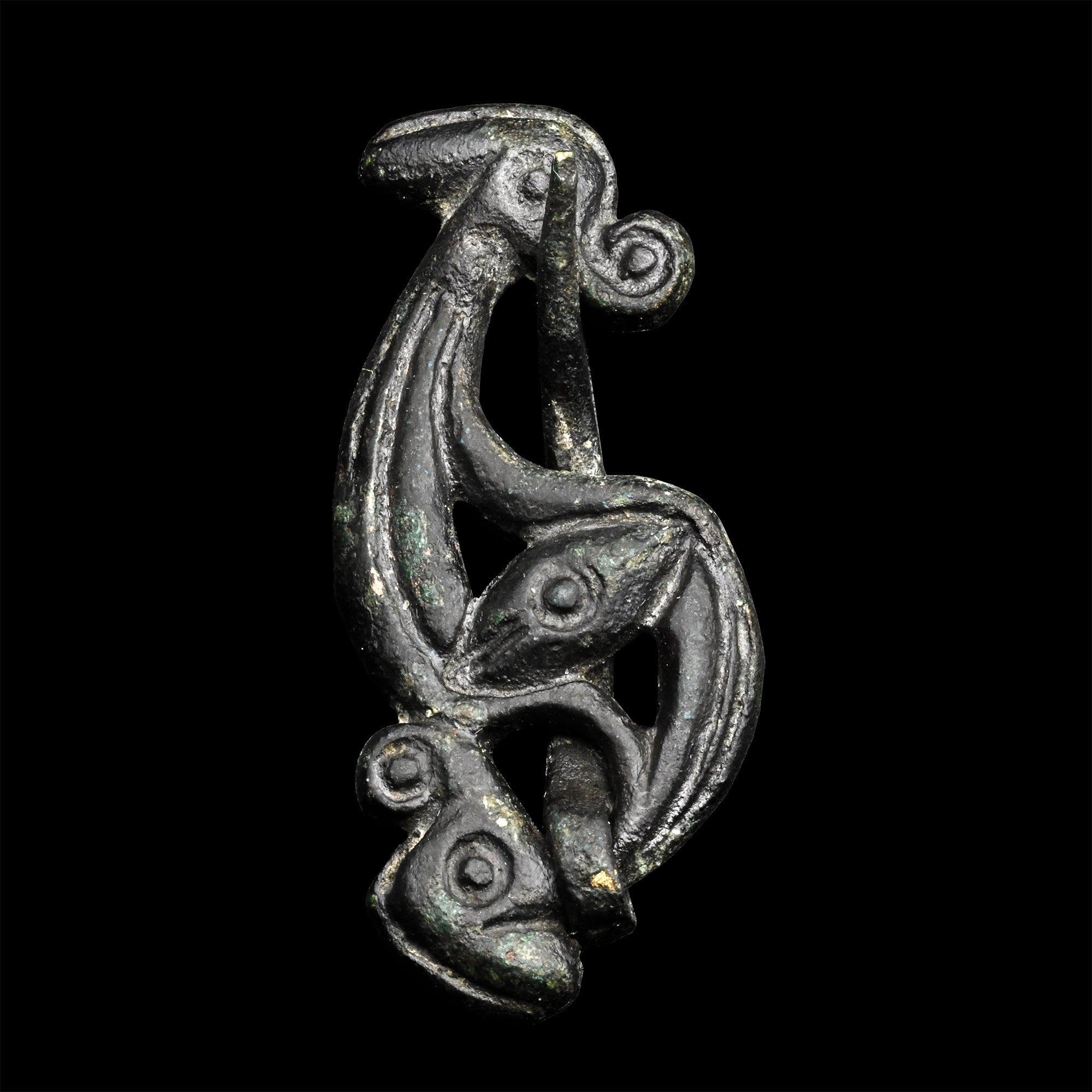 Large Romano-British Bronze Dragonesque Brooch
