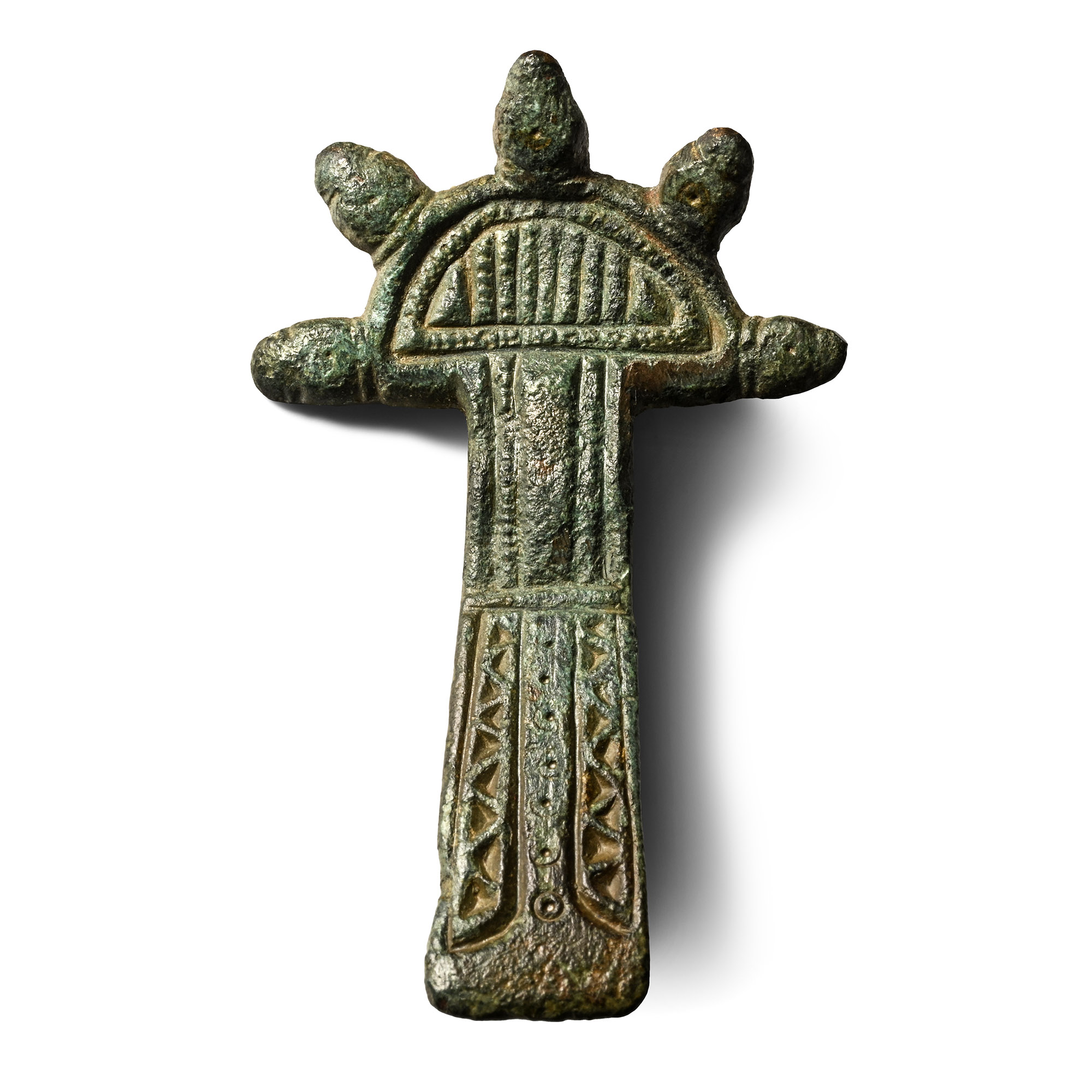 Saxon Bronze Radiate Brooch