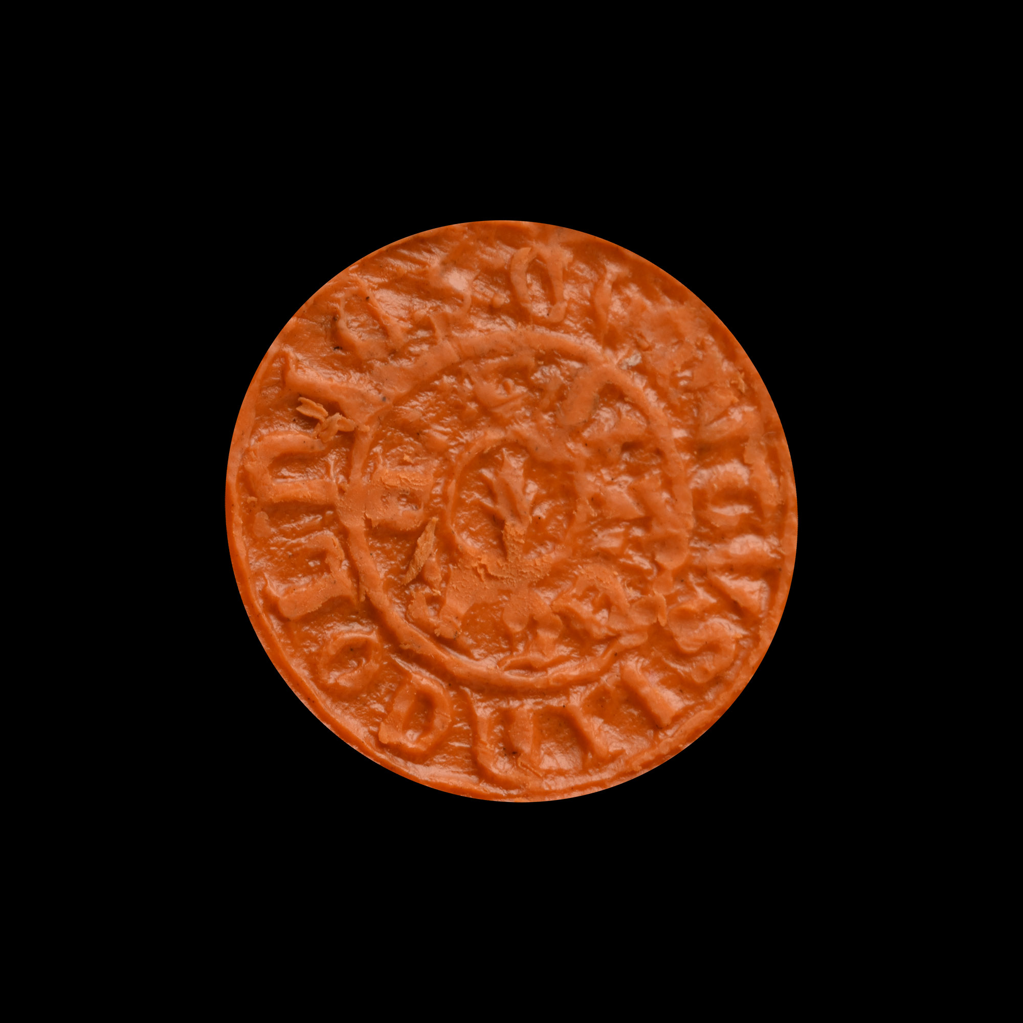 Very Large Medieval Bronze Seal Matrix of Augustus of Lincoln