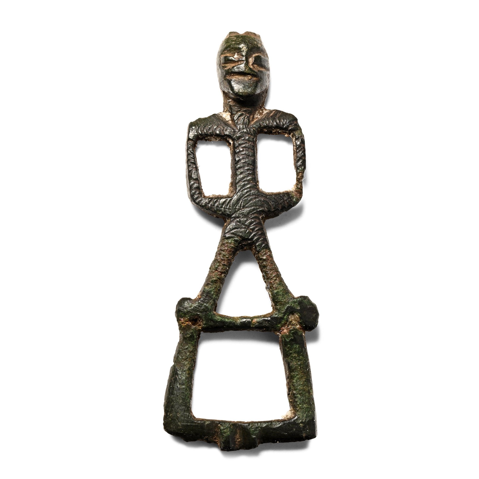 Viking Bronze Buckle with Odin