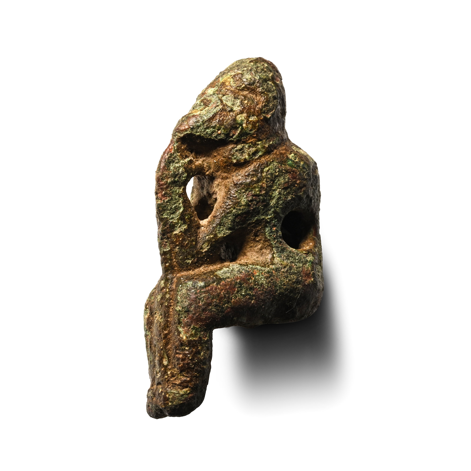 Roman Bronze Germanic Bound Captive Mount
