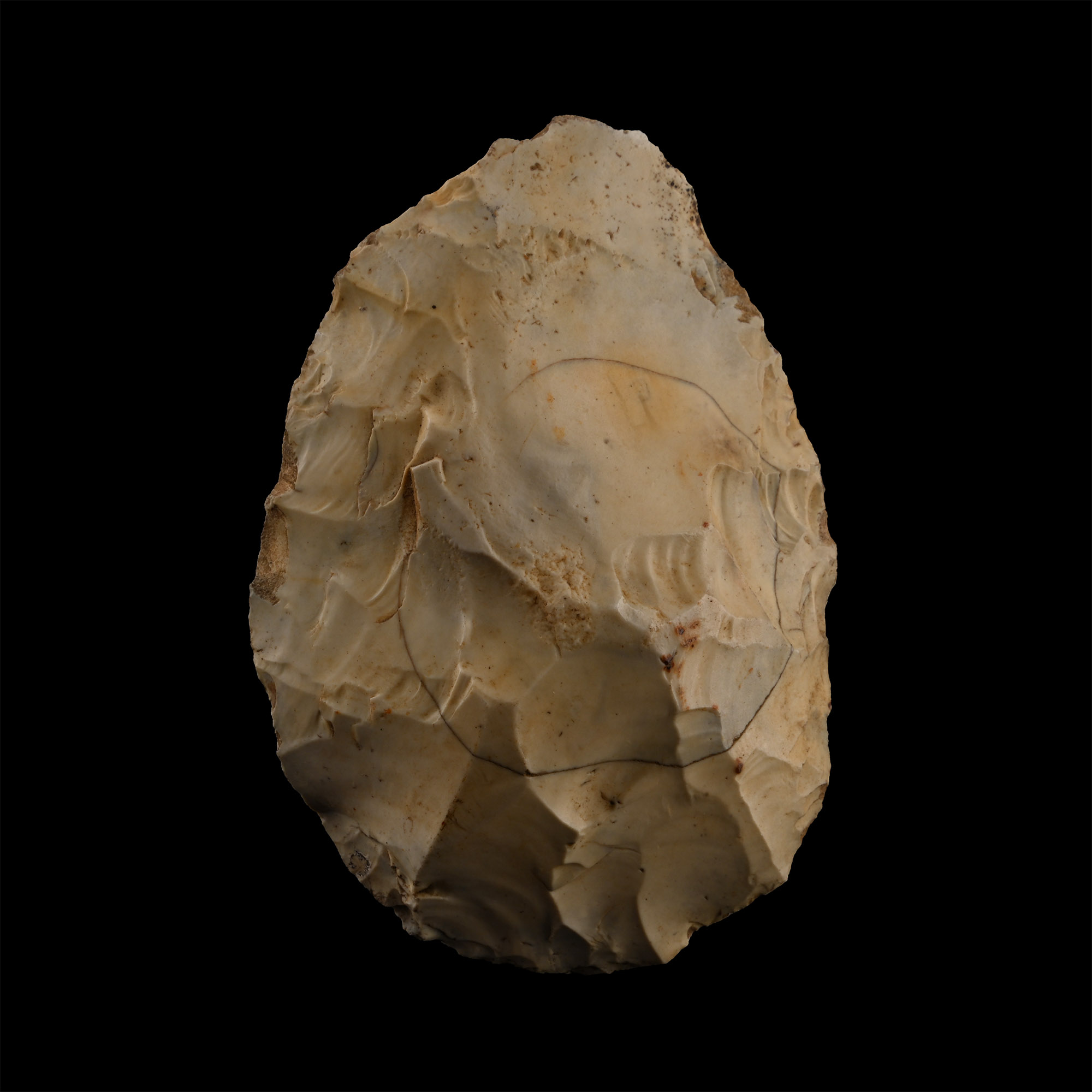 Norfolk Stone Age Knapped Ovate Flint Handaxe