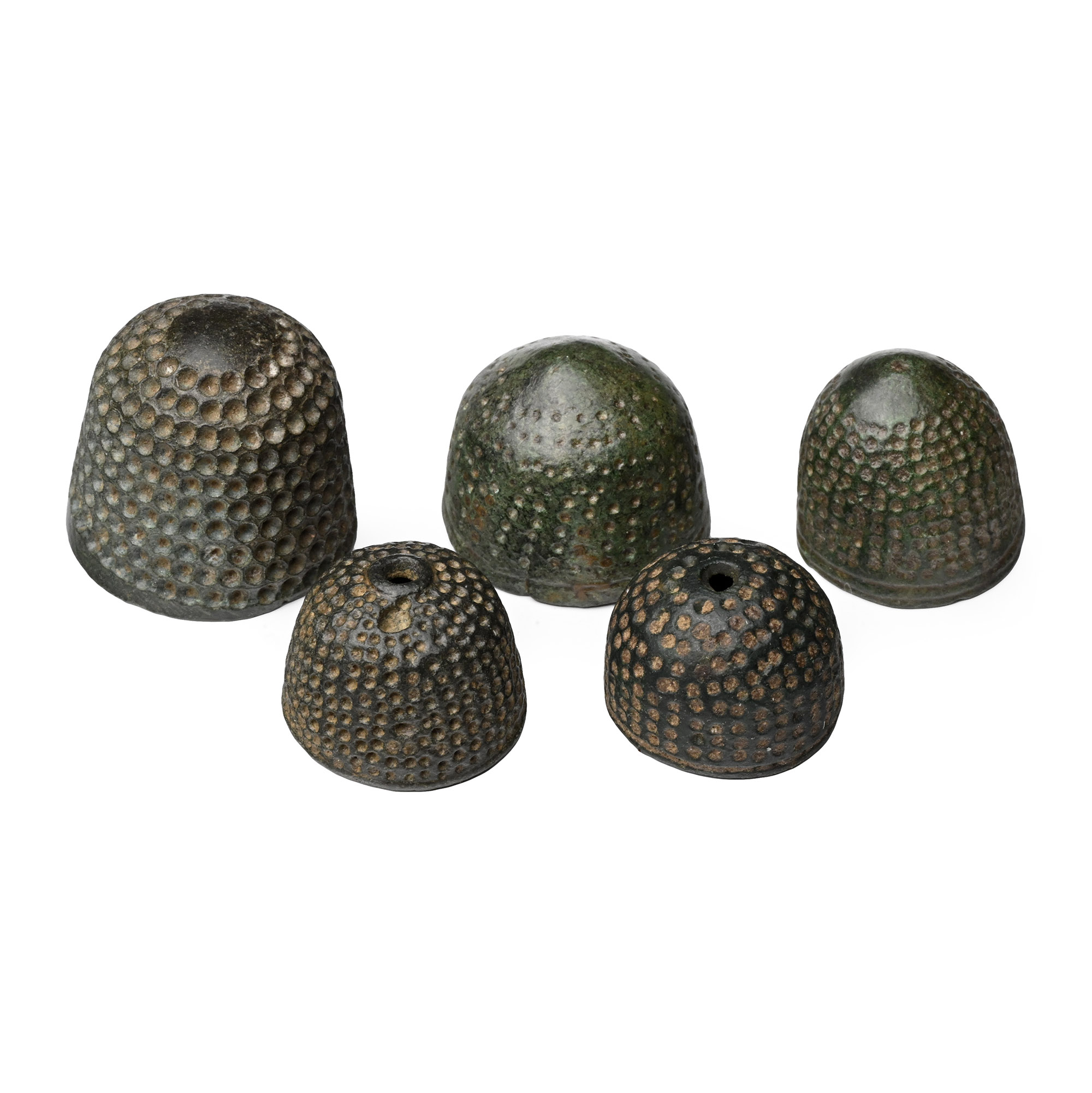 Medieval Bronze Beehive Thimble Collection