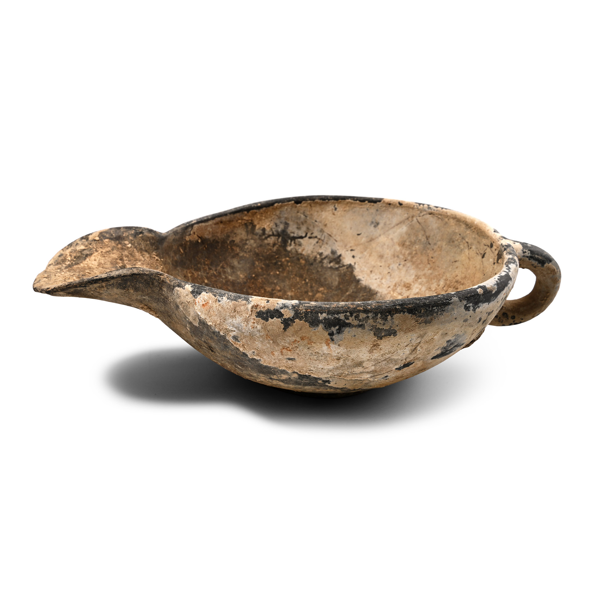 Western Asiatic Terracotta Pouring Vessel with Handle