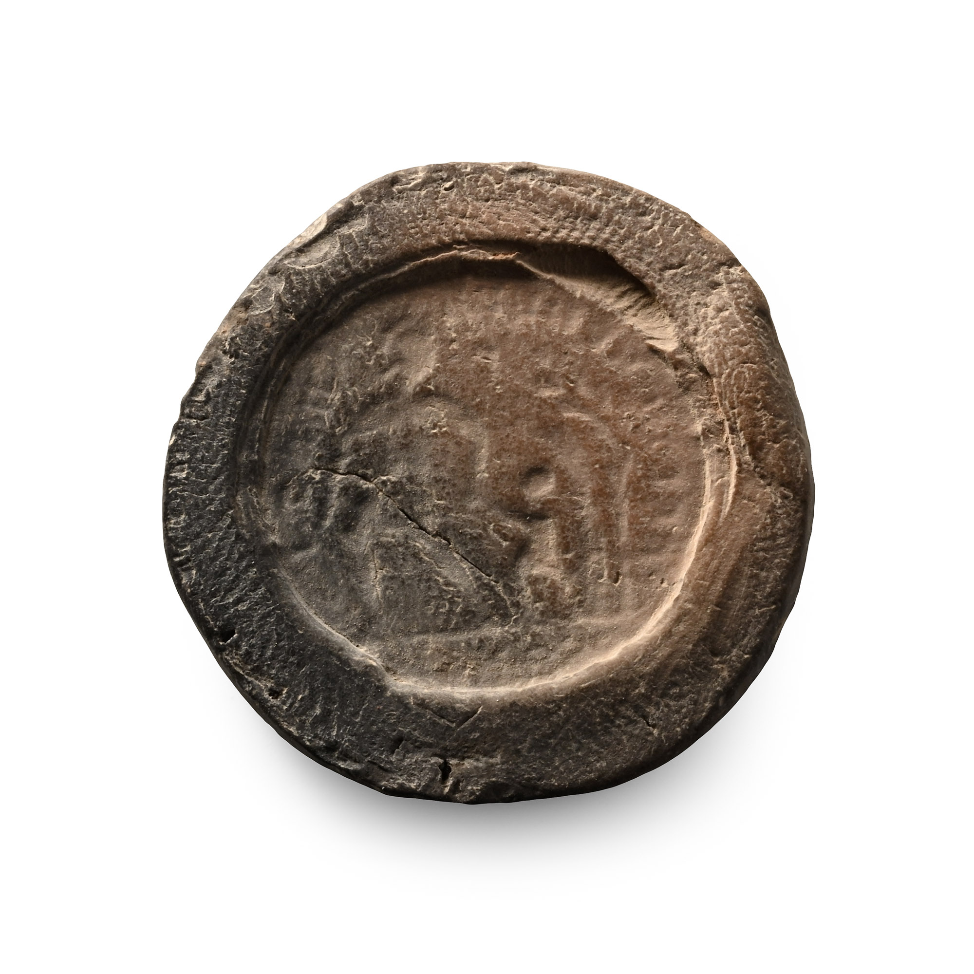 Roman Terracotta Forger's Mould for a Constantine Coin