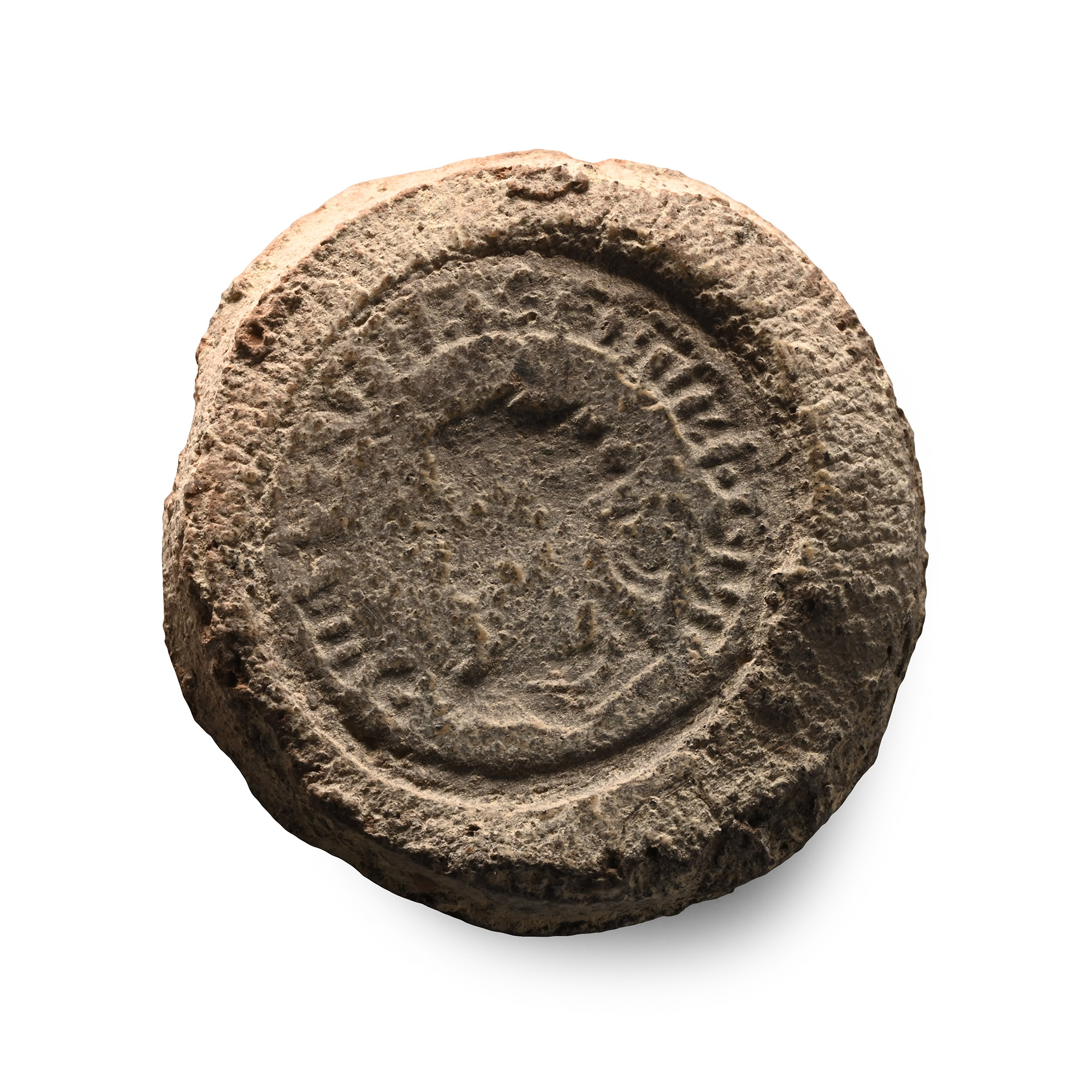 Roman Terracotta Forger's Mould for a Coin