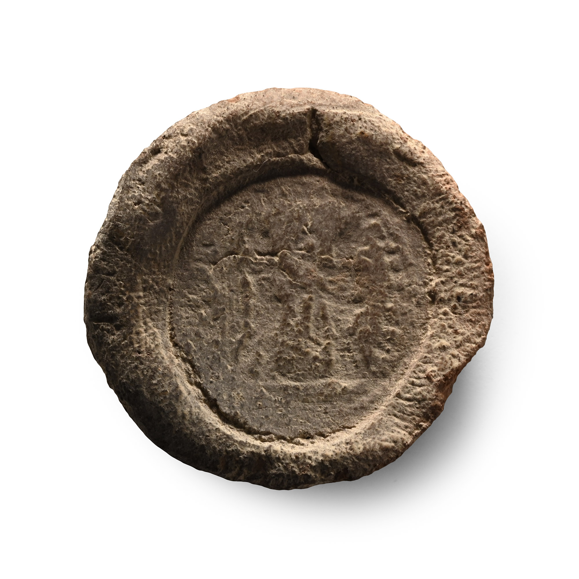 Roman Terracotta Forger's Mould for a Coin