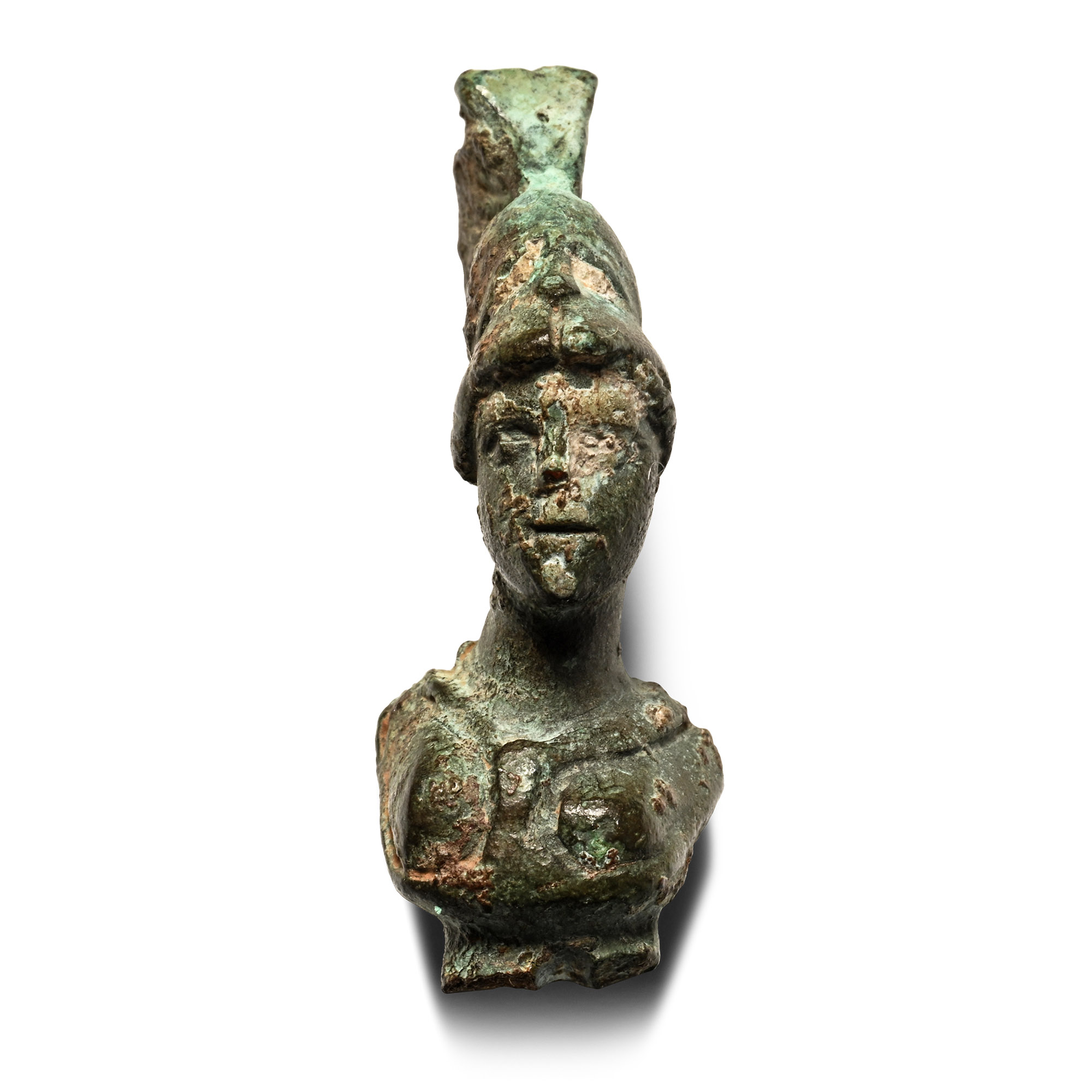 Roman Bronze Bust of Minerva