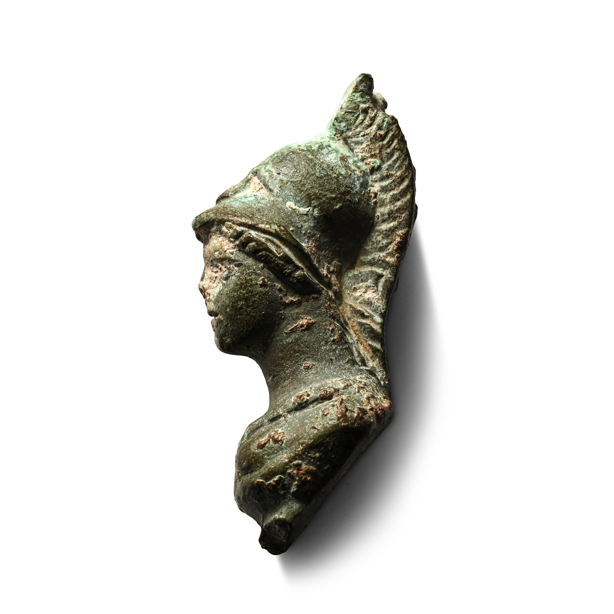 Roman Bronze Bust of Minerva