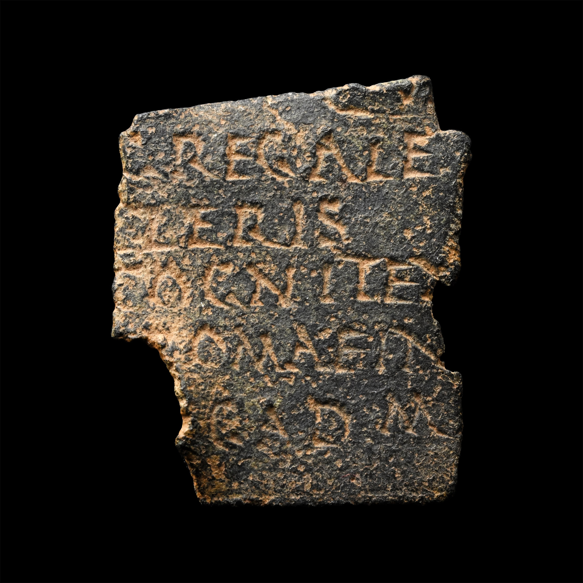 Roman Bronze Military Diploma Fragment