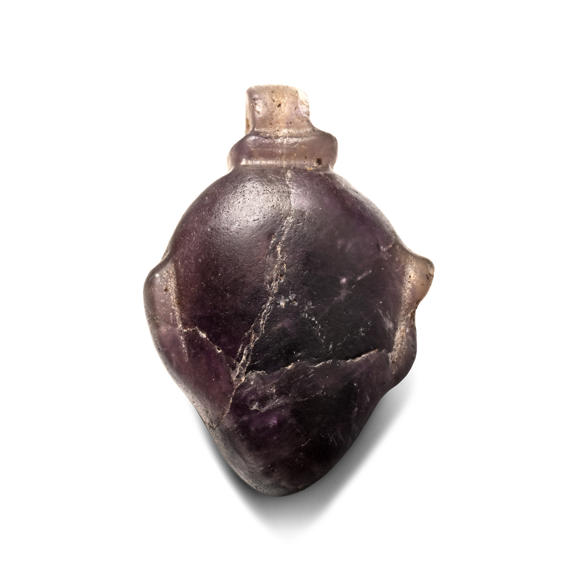 Egyptian Amythest Heart Amulet