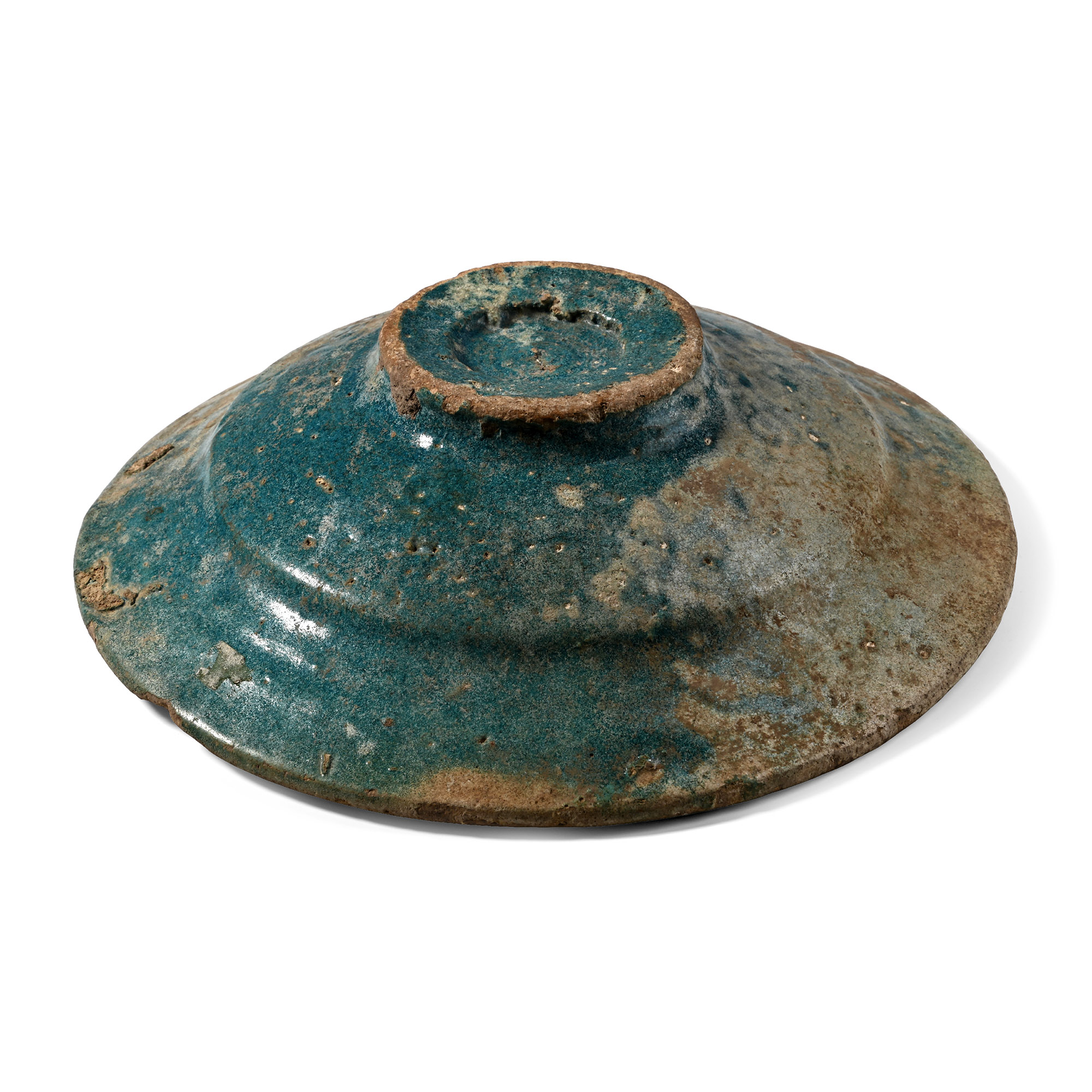 Large Parthian Blue Glazed Plate