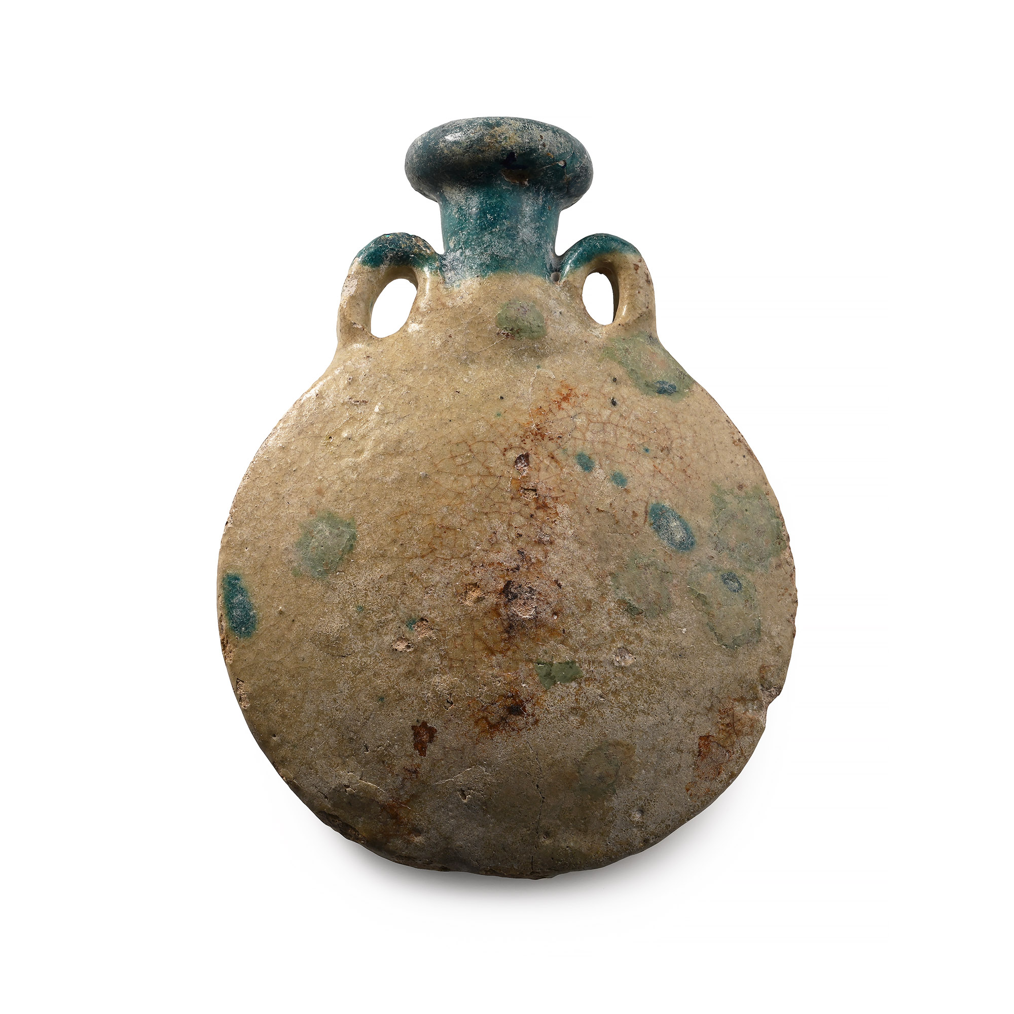 Parthian Blue Glazed Flask