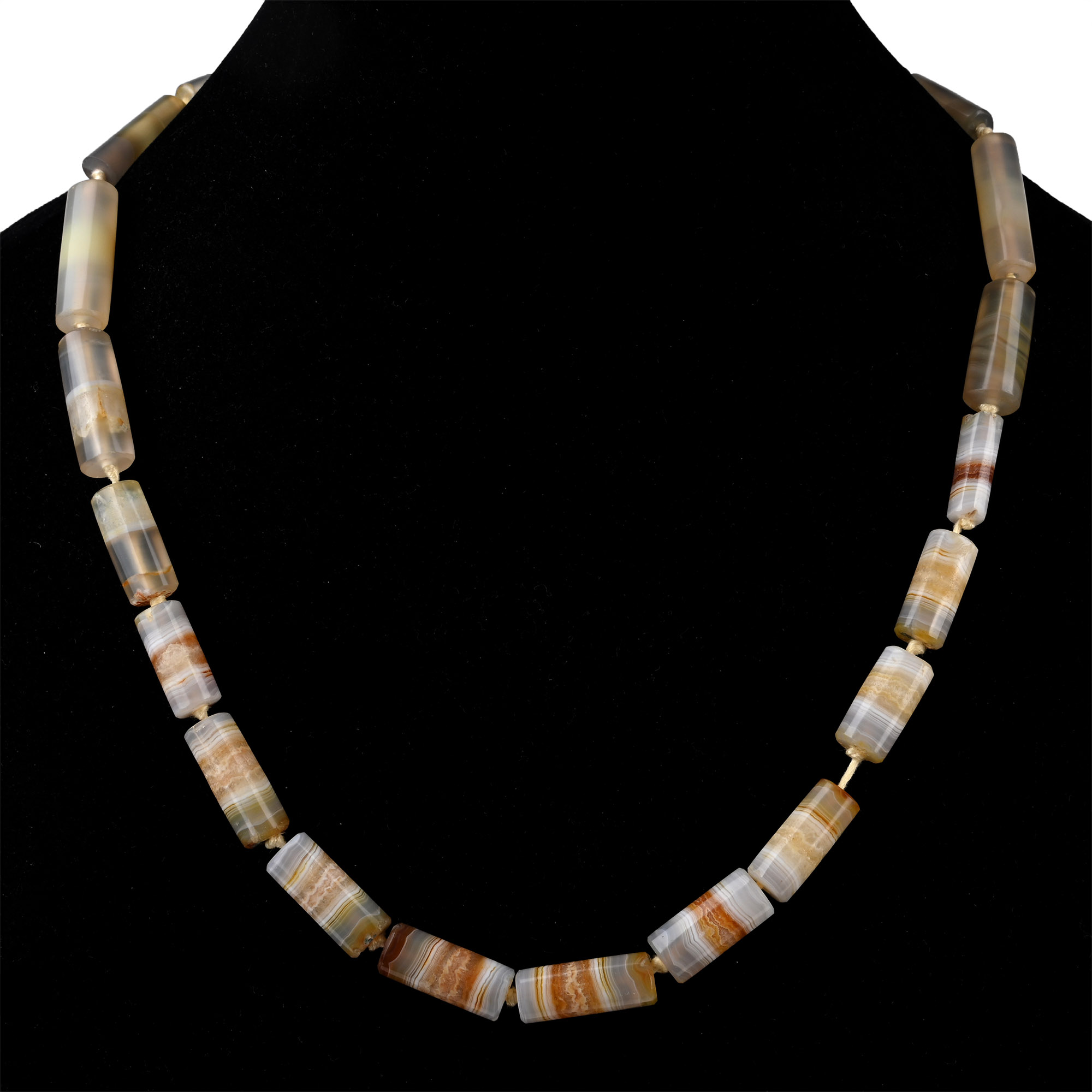 Western Asiatic Agate Bead Necklace