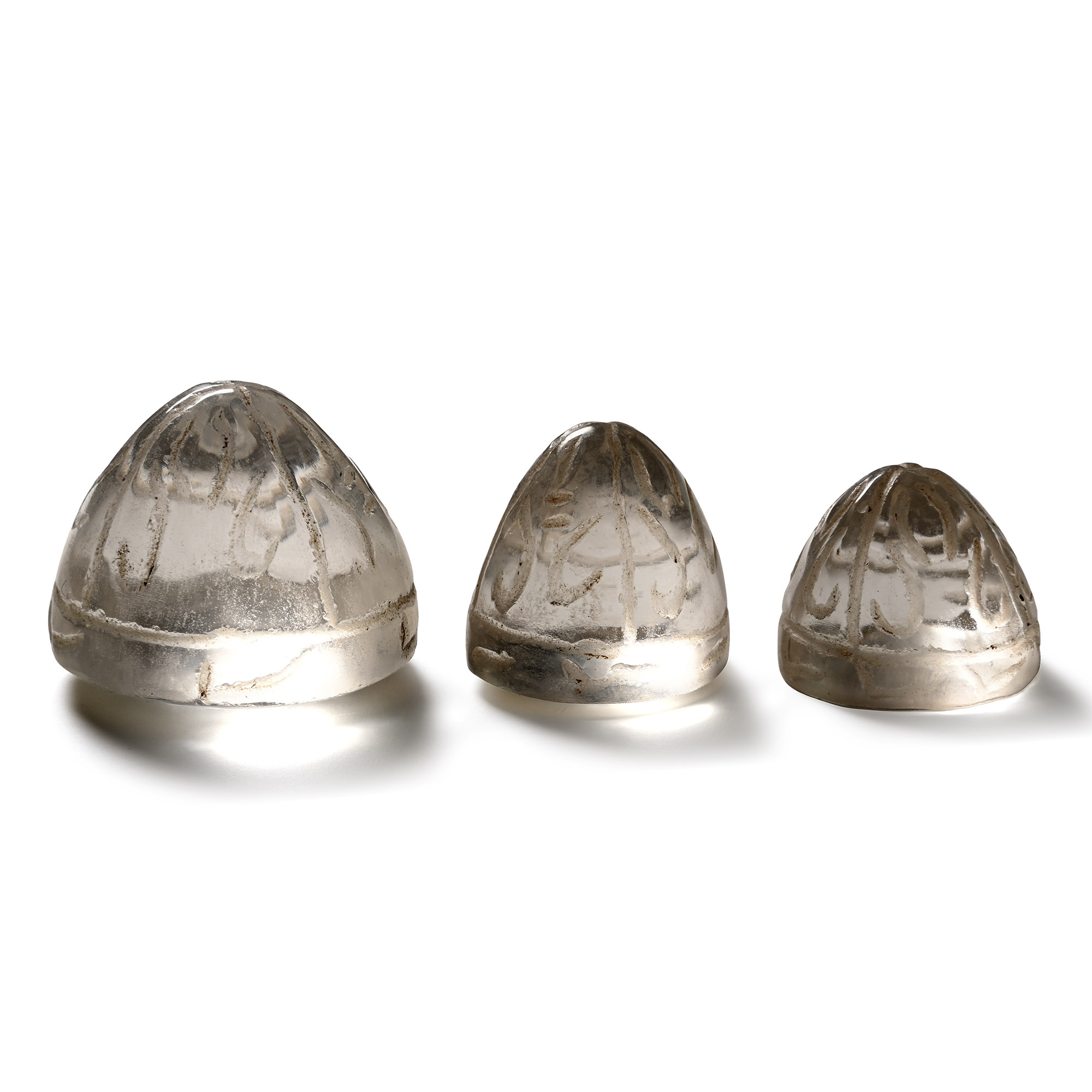Western Asiatic Style Rock Crystal Gaming Piece Group